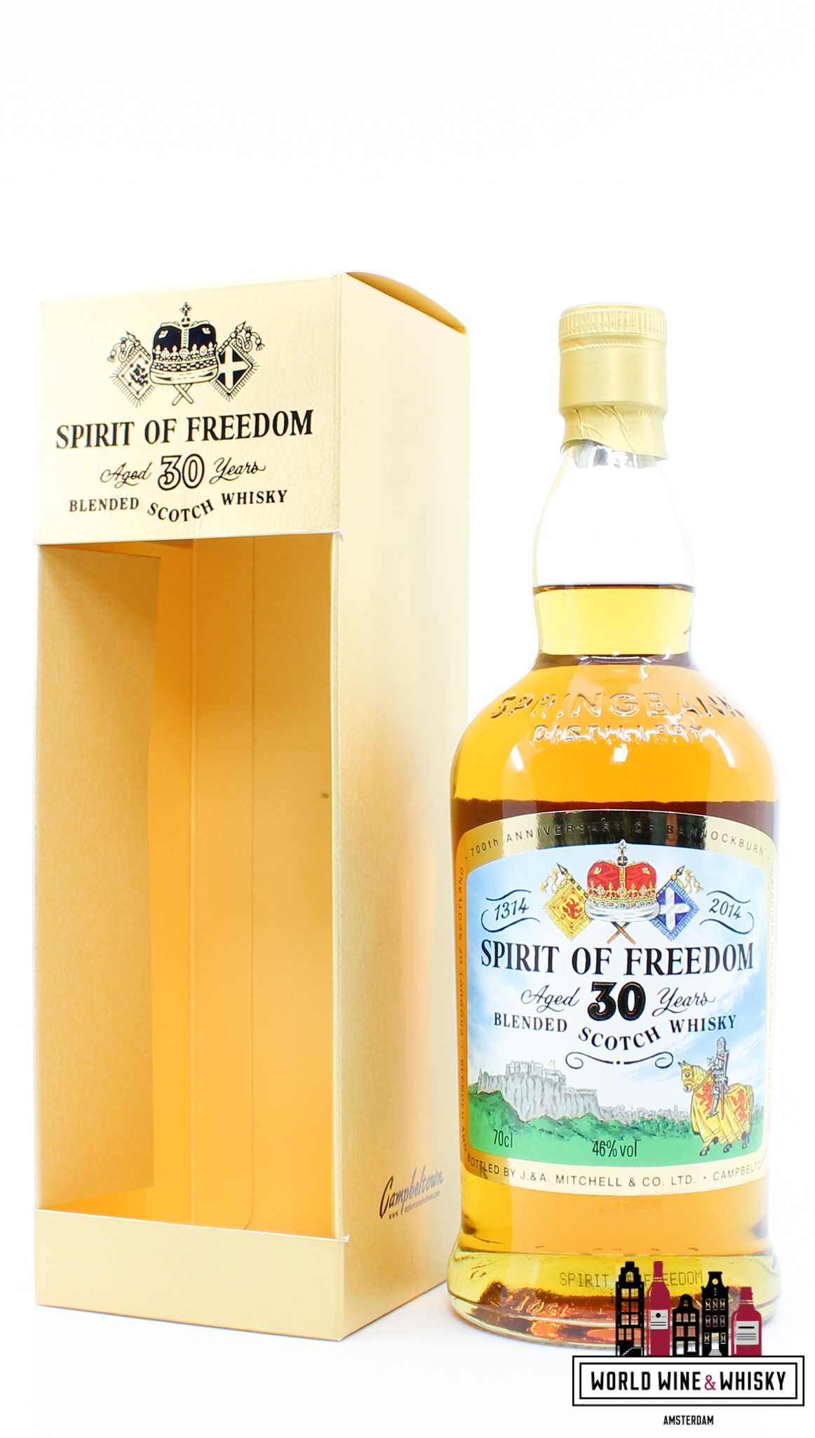 Springbank Springbank 30 Years Old 2014 - Sprit of Freedom - Blended Scotch Whisky 46% (1 of 2014)