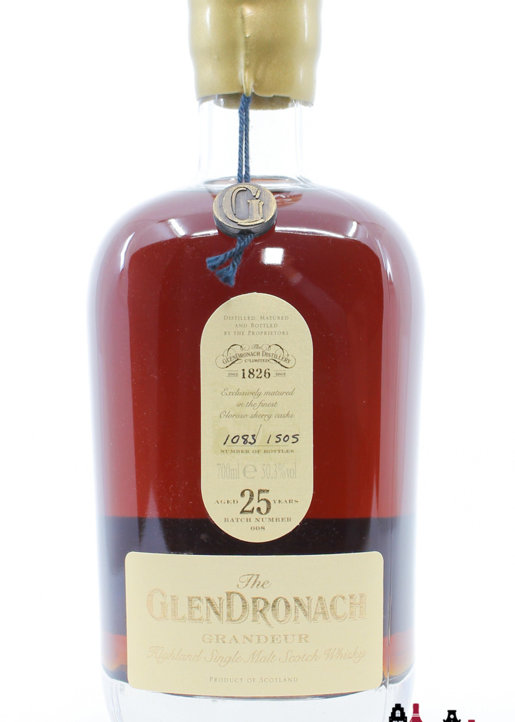 Glendronach Glendronach 25 Years Old 2016 - Grandeur - Batch 008 50.3% (1 of 1505)