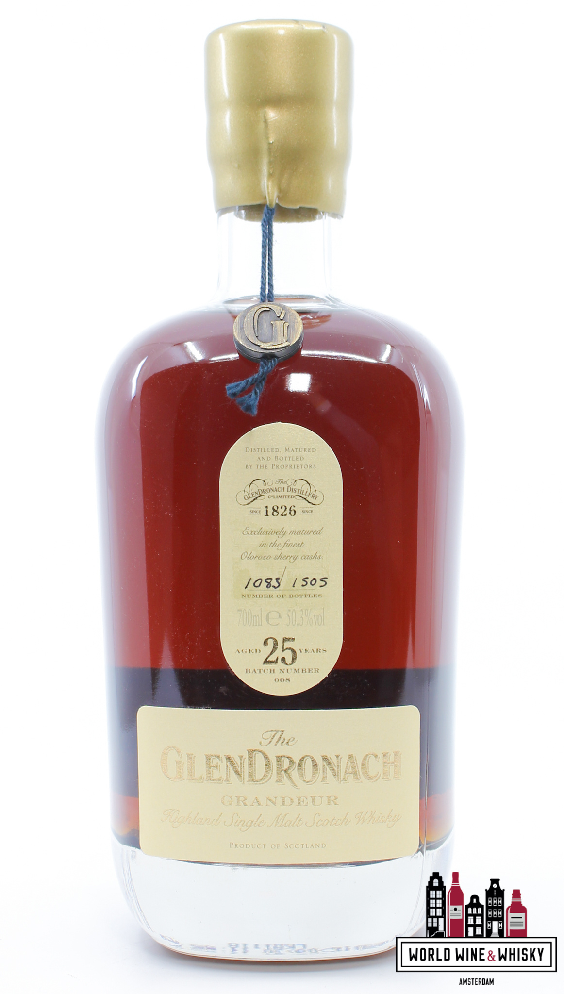 Glendronach Glendronach 25 Years Old 2016 - Grandeur - Batch 008 50.3% (1 of 1505)