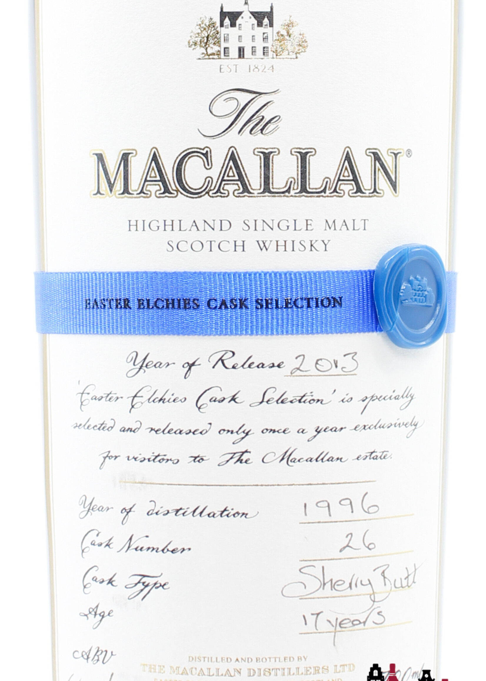 The Macallan Macallan 17 Years Old 1996 2013 - Cask 26 - Easter Elchies Cask Selection 55.3% (1 of 386)