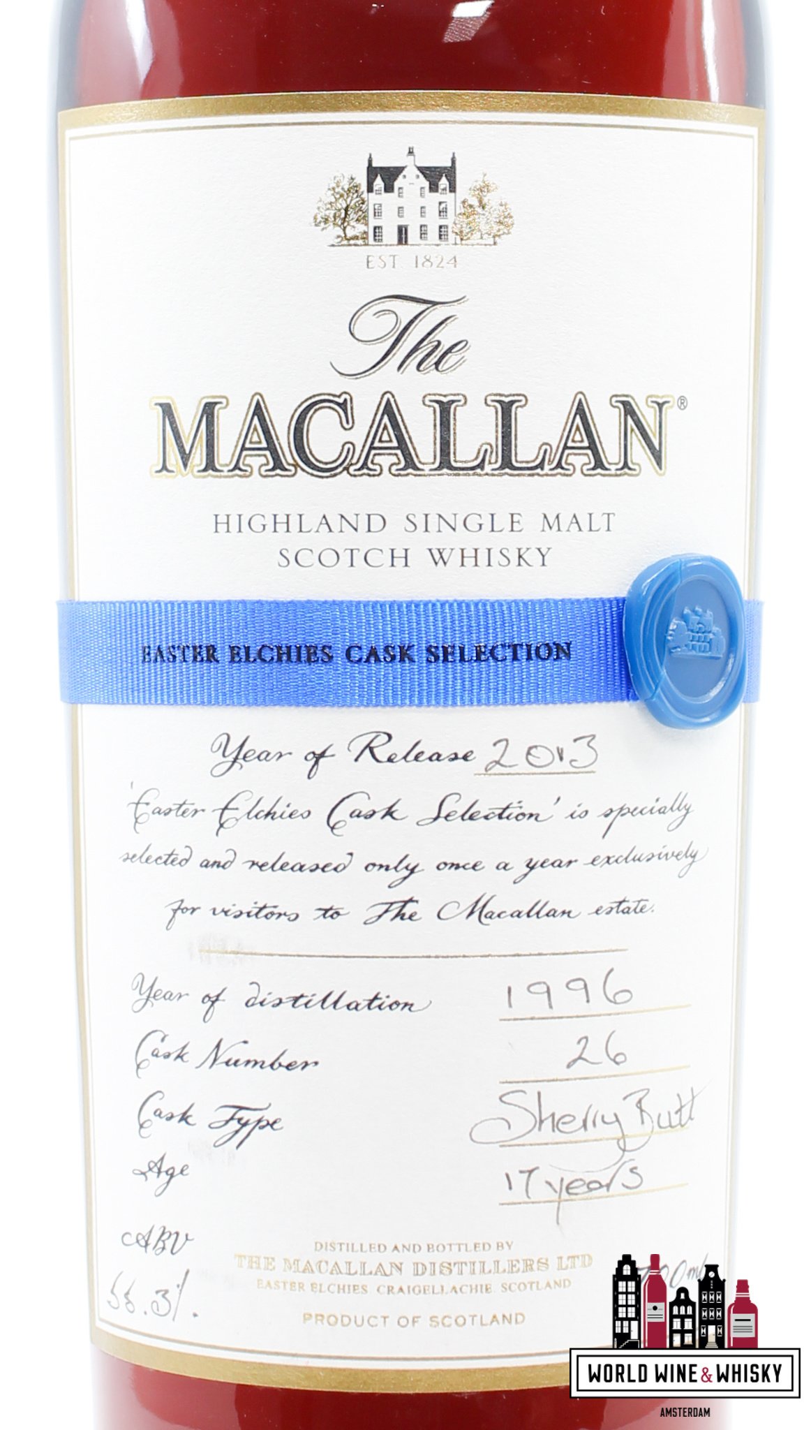 Macallan Macallan 17 Years Old 1996 2013 - Cask 26 - Easter Elchies Cask Selection 55.3% (1 of 386)