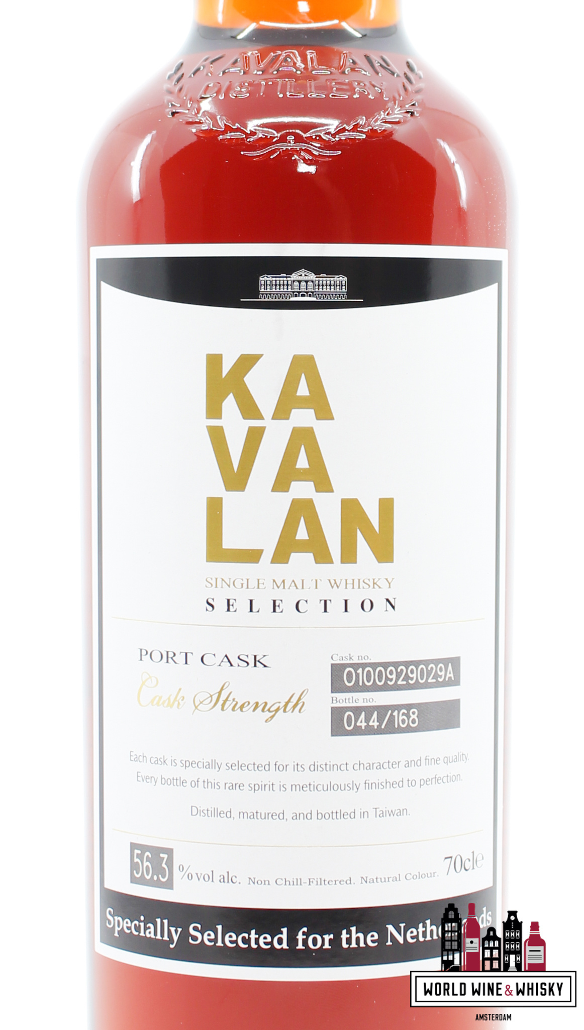 Kavalan Kavalan 2010 2022 - Specially Selected for the Netherlands - Port Cask - Selection - Cask 0100929029A 56.3% (1 of 168)