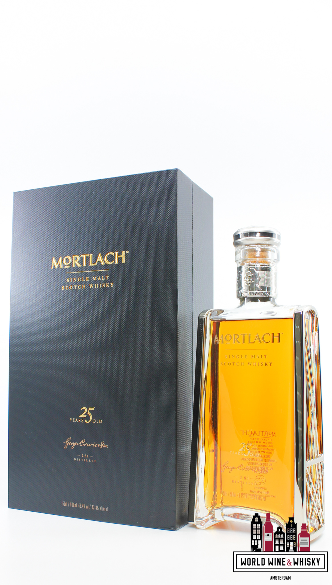 Mortlach Mortlach 25 Years Old 2014 - Crystal Decanter 43.4% 500ml