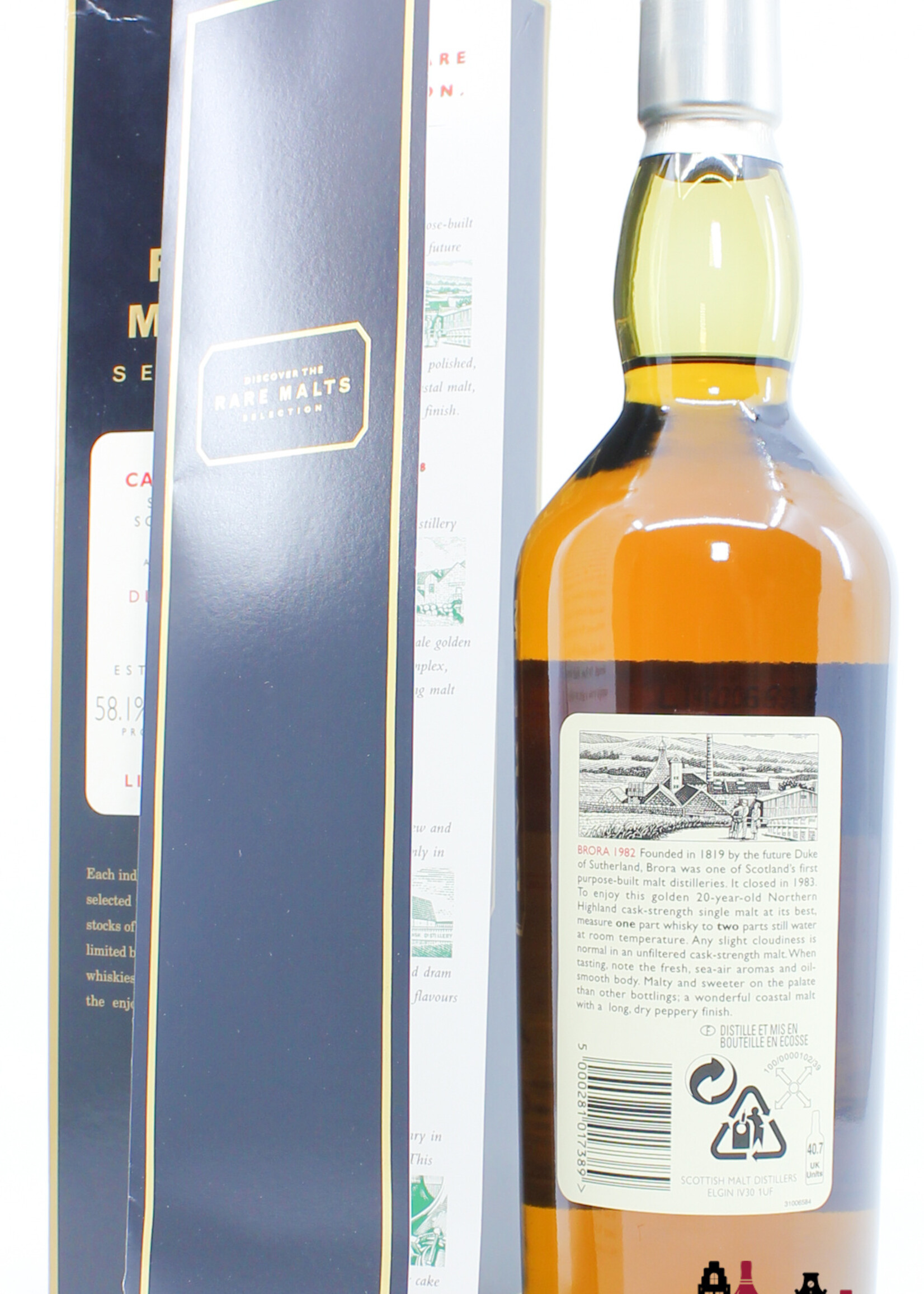Brora Brora 20 Years Old 1982 2003 - Rare Malts Selection - Natural Cask Strength 58.1% (Closed Distillery)
