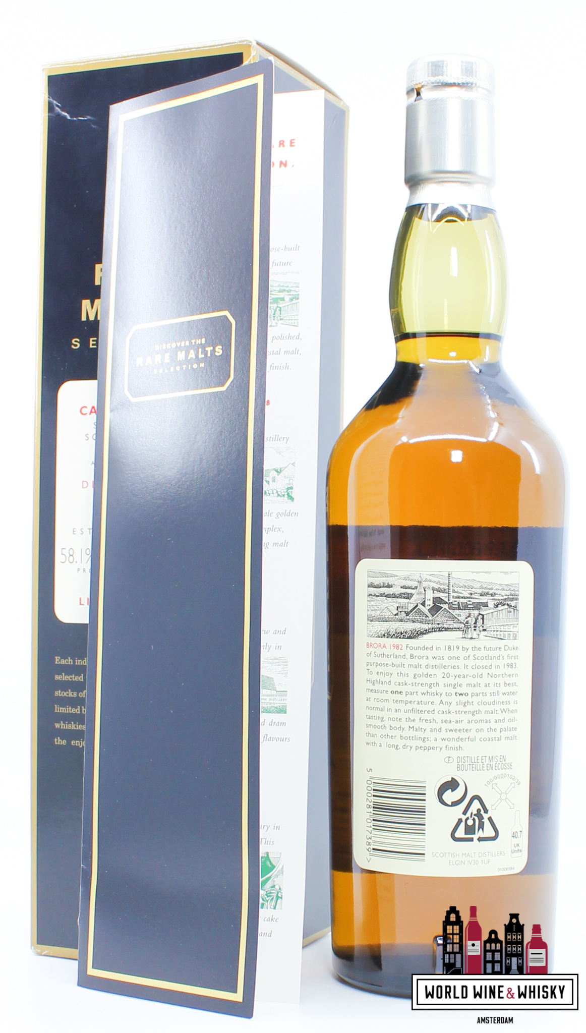 Brora Brora 20 Years Old 1982 2003 - Rare Malts Selection - Natural Cask Strength 58.1% (Closed Distillery)