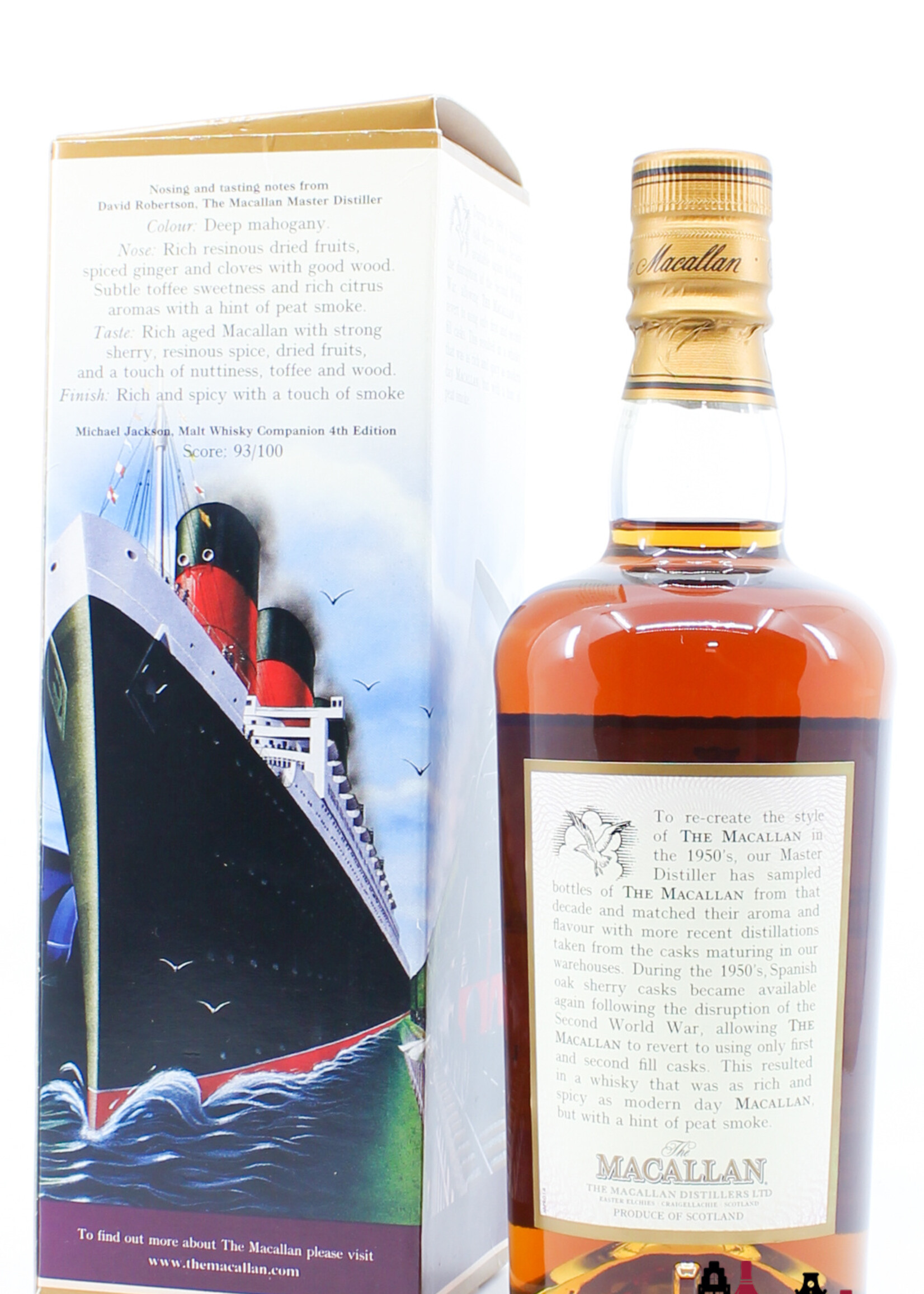 The Macallan Macallan Fifties 2001 - Travel Series 1950's 40% 500ml