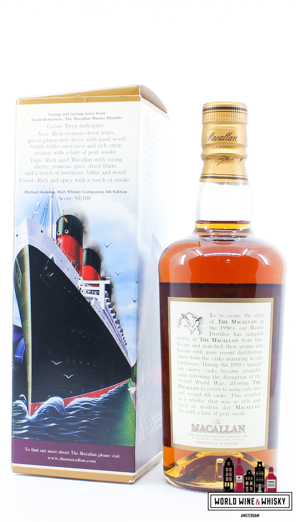 The Macallan Macallan Fifties 2001 - Travel Series 1950's 40% 500ml