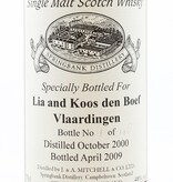 Springbank Springbank 8 Years Old 2000 2009 - Private Bottling - Lia and Koos den Boef, Vlaardingen 48% (1 of 118)