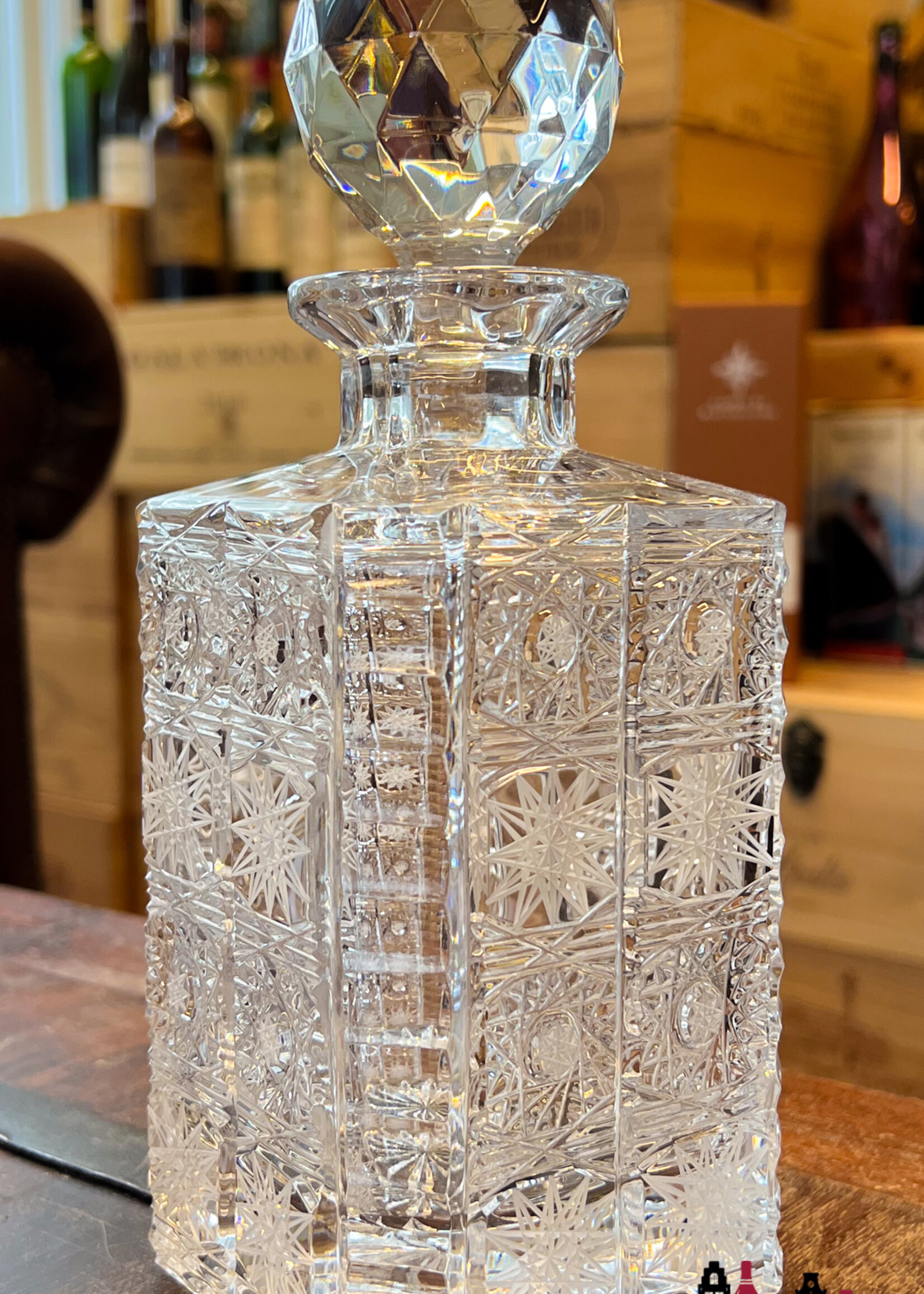 Crystal Decanter Luxury Crystal whisky decanter incl. stopper (handmade and hand cut)