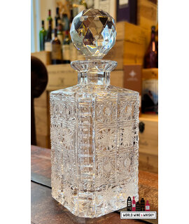 Crystal Decanter Luxe Kristal whisky karaf incl. stopper (handgemaakt & handgeslepen)