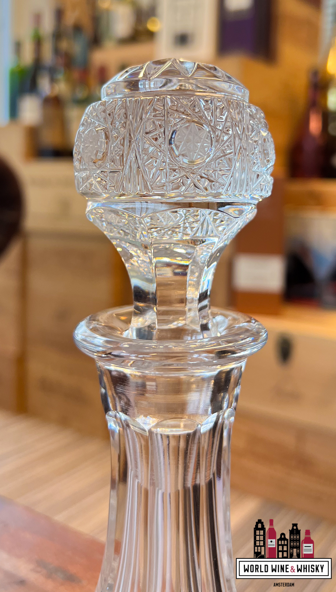 Crystal Decanter Luxe Kristal whisky scheepskaraf incl. stopper (handgemaakt & handgeslepen)