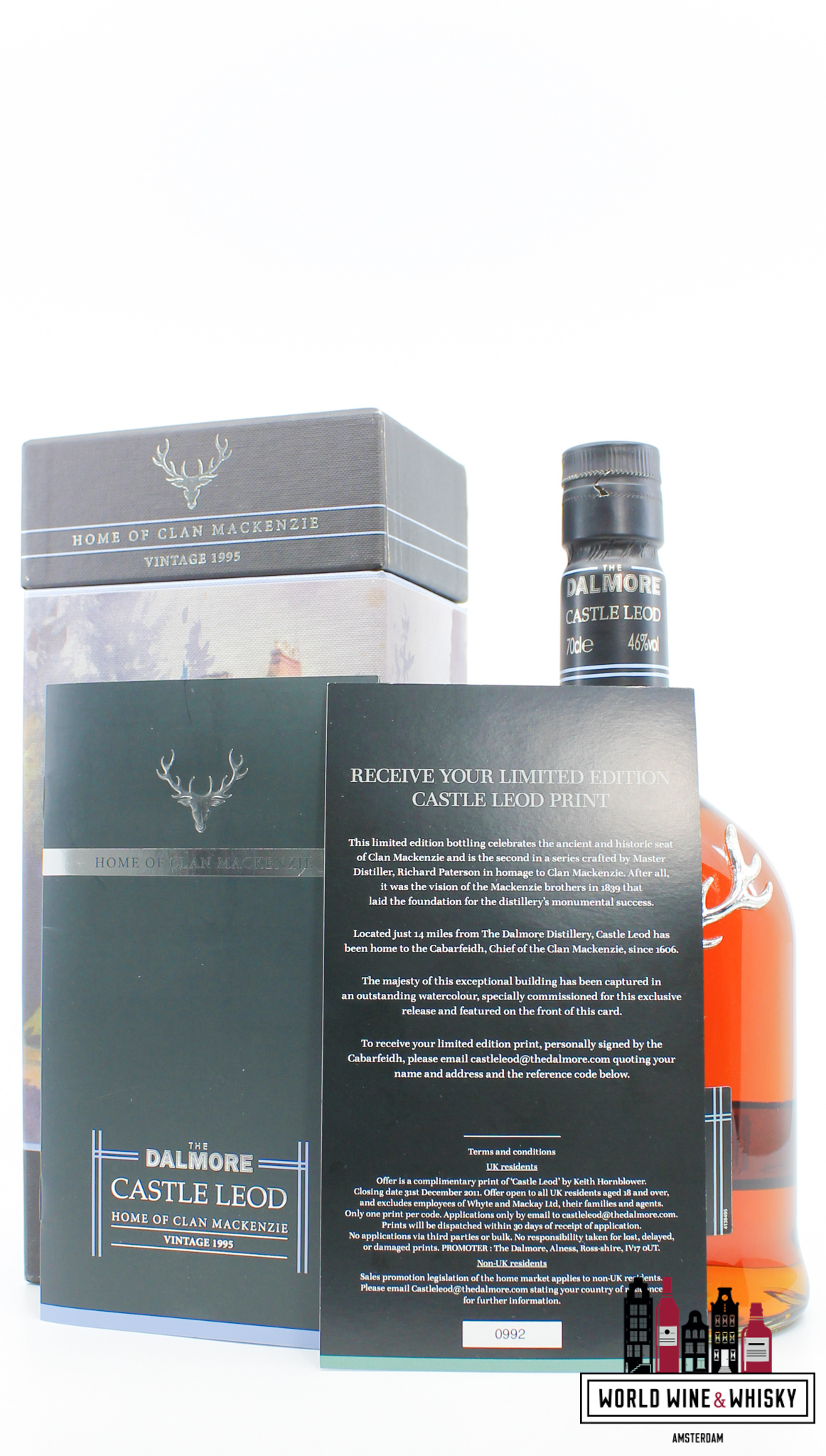 Dalmore Dalmore 1995 2011 - Castle Leod - Home of Clan MacKenzie 46% (1 of 5000)