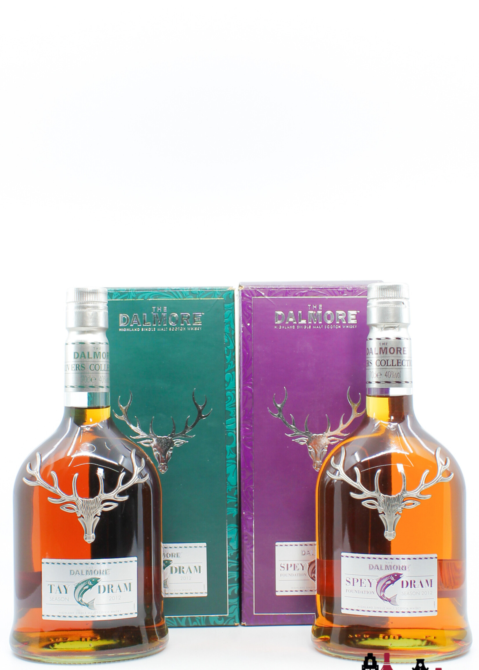 Dalmore Dalmore 2012 - Rivers Collection: Tray, Spey, Dee & Tweed Dram 40% (full set)