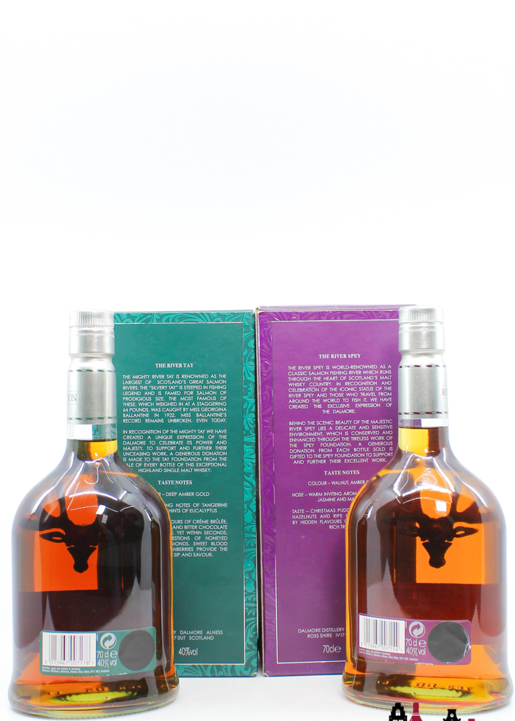 Dalmore Dalmore 2012 - Rivers Collection: Tray, Spey, Dee & Tweed Dram 40% (full set)
