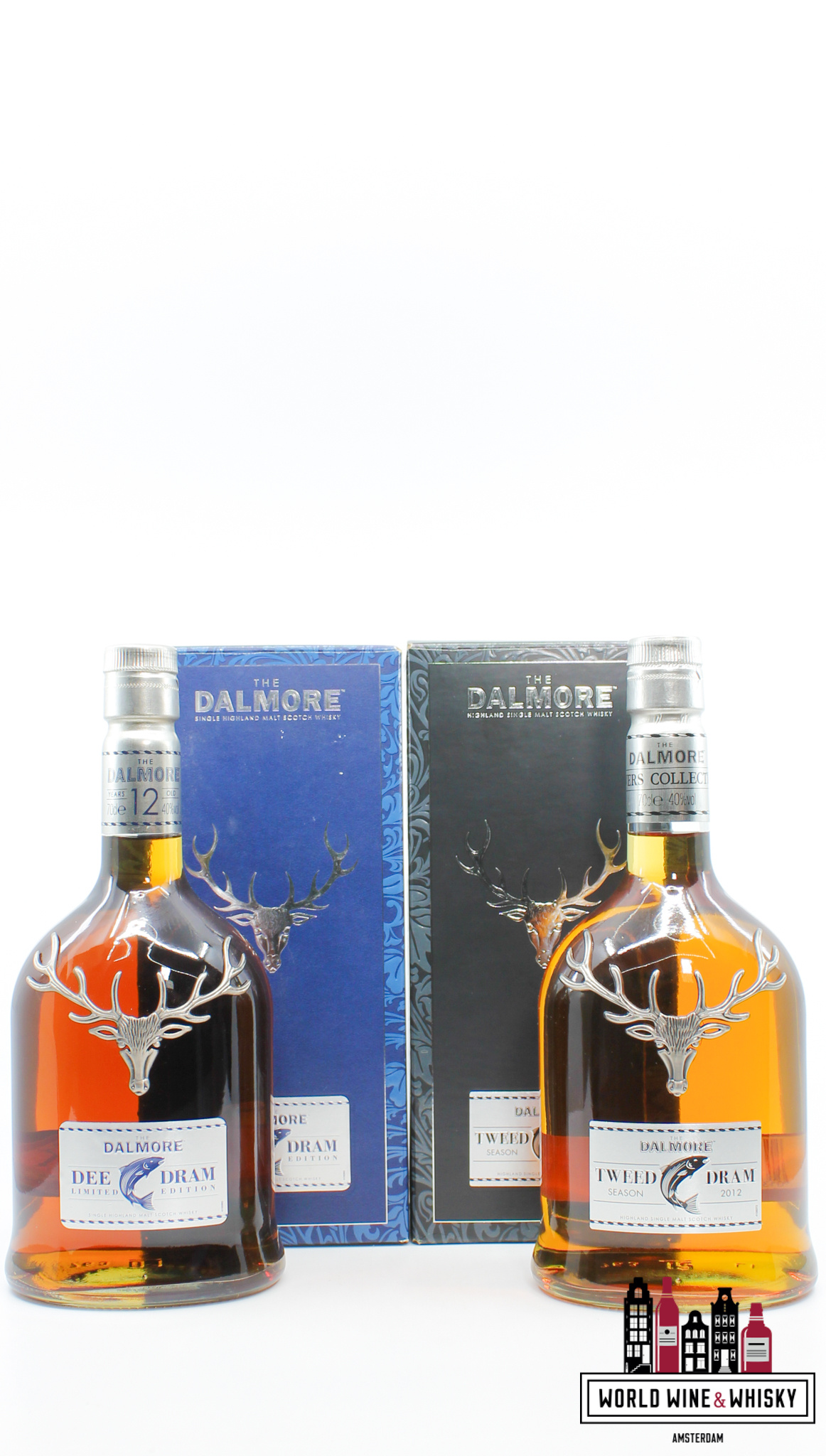 Dalmore Dalmore 2012 - Rivers Collection: Tray, Spey, Dee & Tweed Dram 40% (full set)