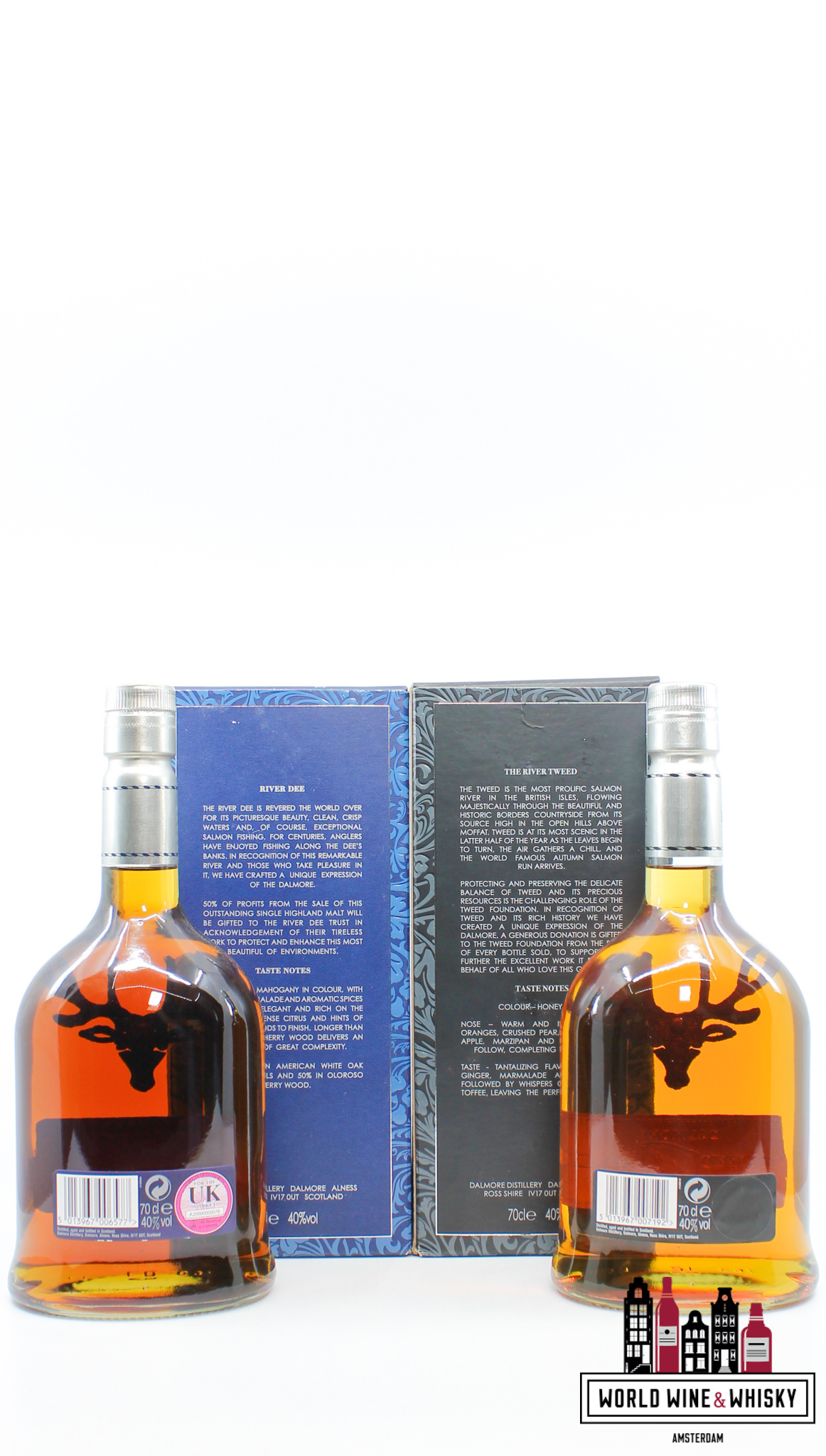 Dalmore Dalmore 2012 - Rivers Collection: Tray, Spey, Dee & Tweed Dram 40% (full set)