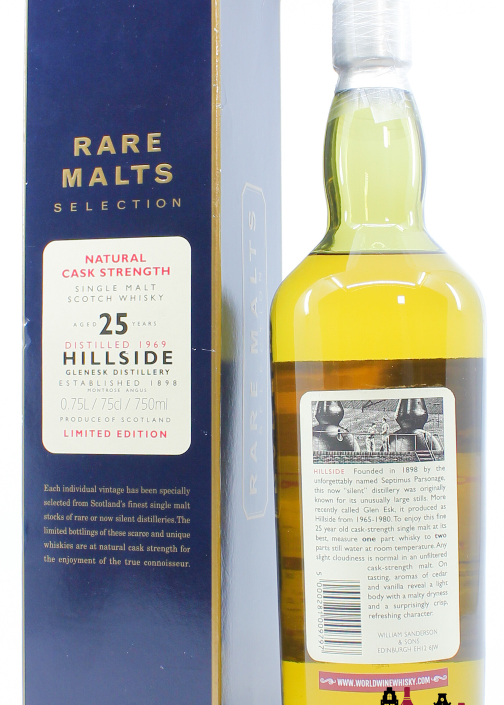 Hillside Hillside 25 Years Old 1969 1995 Rare Malts Selection 61.9% 750ml (in cardboard case)