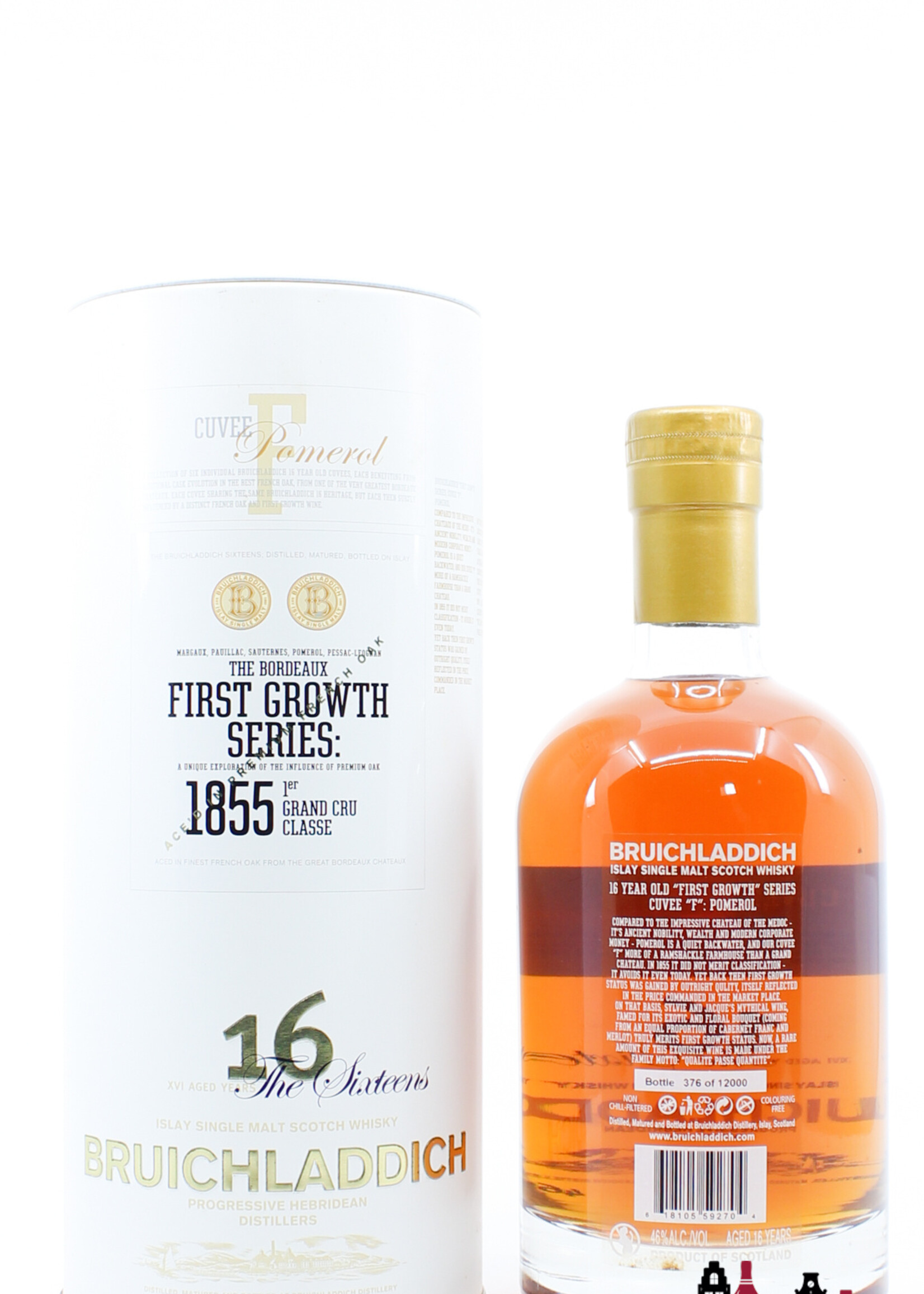 Bruichladdich Bruichladdich 16 Years Old 2008 - Cuvee F Pomerol - First Growth Series The Sixteens 46% (1 of 12000)