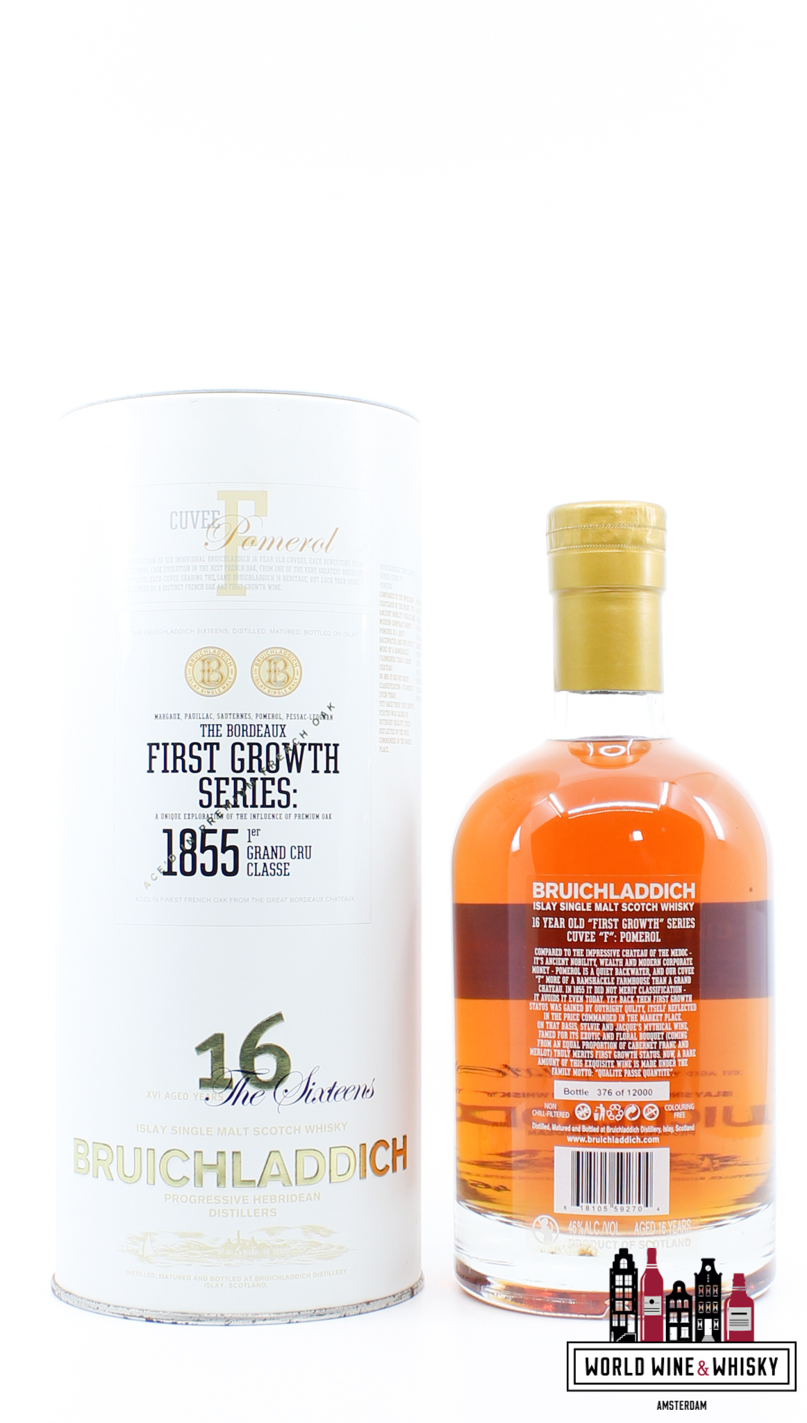 Bruichladdich Bruichladdich 16 Years Old 2008 - Cuvee F Pomerol - First Growth Series The Sixteens 46% (1 of 12000)