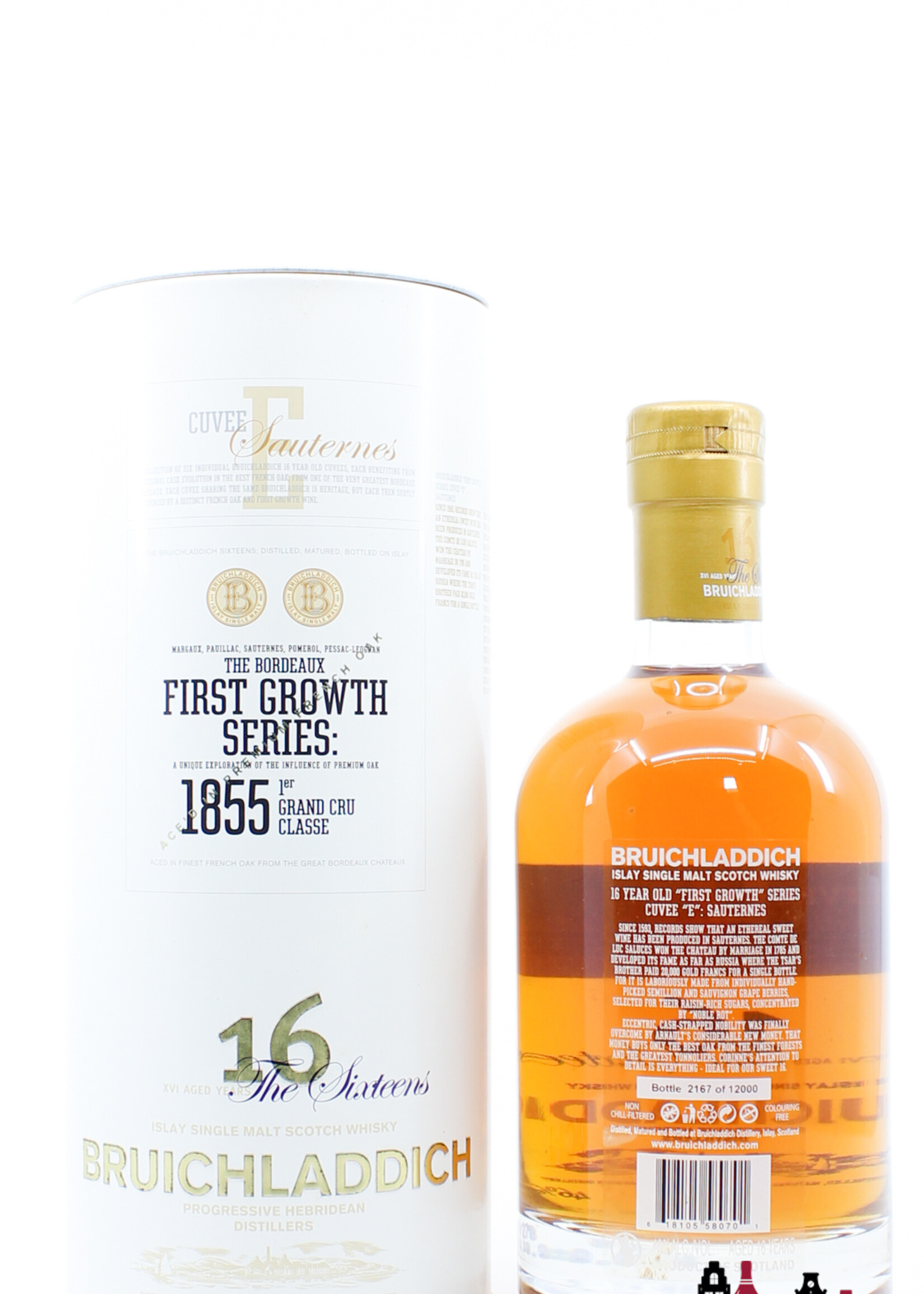 Bruichladdich Bruichladdich 16 Years Old 2008 - Cuvee E Sauternes - First Growth Series The Sixteens 46% (1 of 12000)