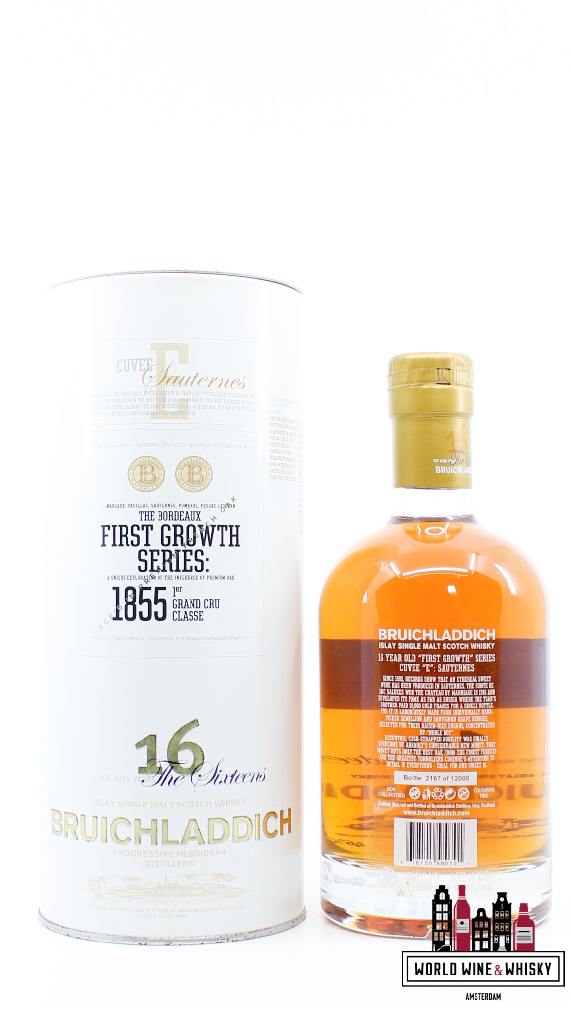 Bruichladdich Bruichladdich 16 Years Old 2008 - Cuvee E Sauternes - First Growth Series The Sixteens 46% (1 of 12000)