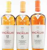 Macallan Macallan 12, 15 and 18 Years Old 2023 - Colour Collection (set of three bottles)