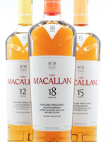 The Macallan Macallan 12, 15 and 18 Years Old 2023 - Colour Collection (set of three bottles)