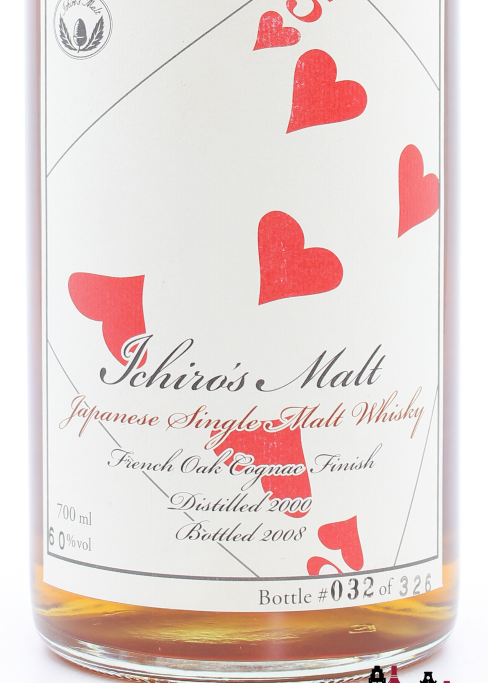 Hanyu Hanyu 2000 2008 - Cask 9100 - Five of Hearts - Ichiro's Malt 60% (1 of 326)