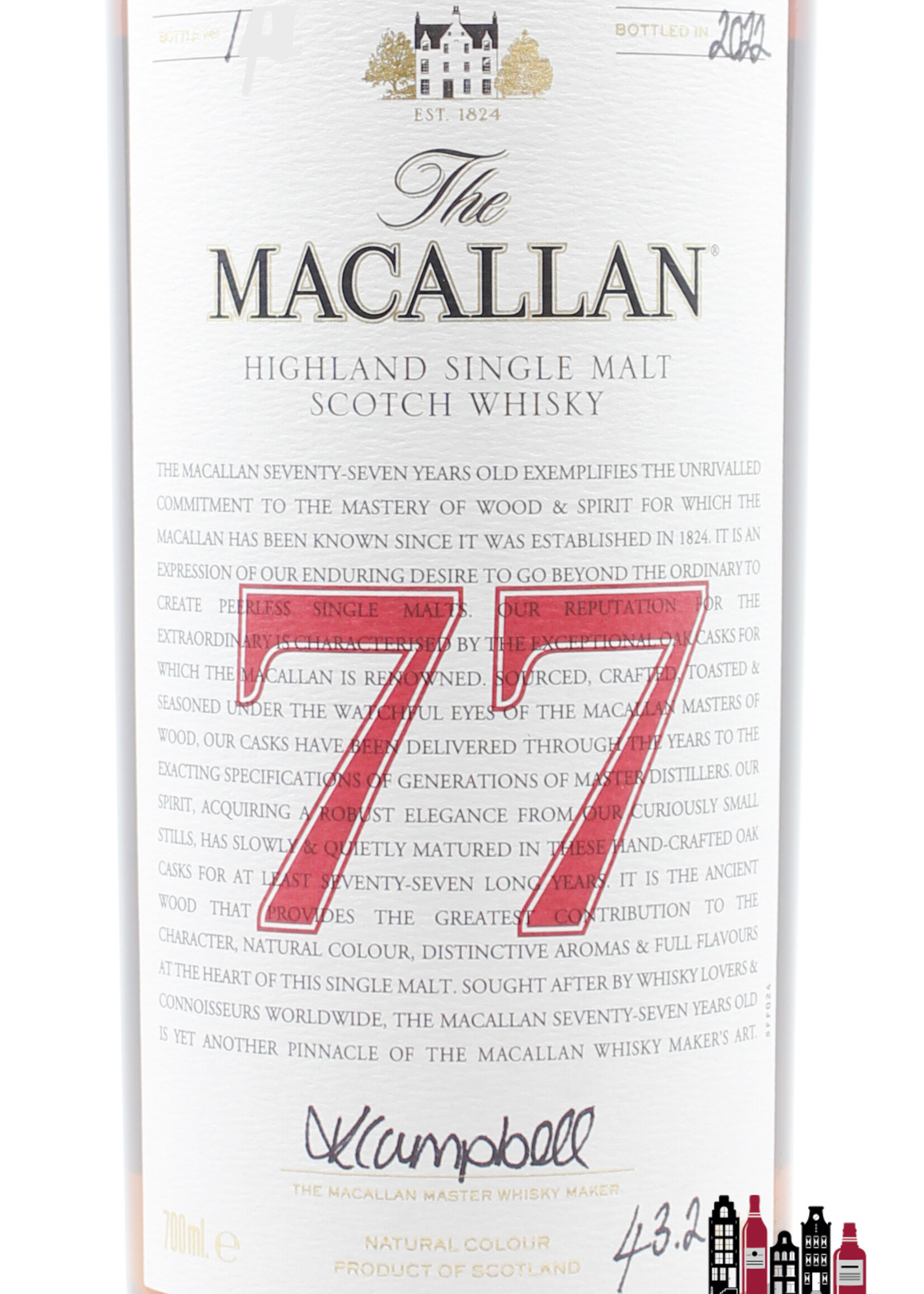 The Macallan The Macallan 77 Years Old 2022 - The Red Collection 43.2%