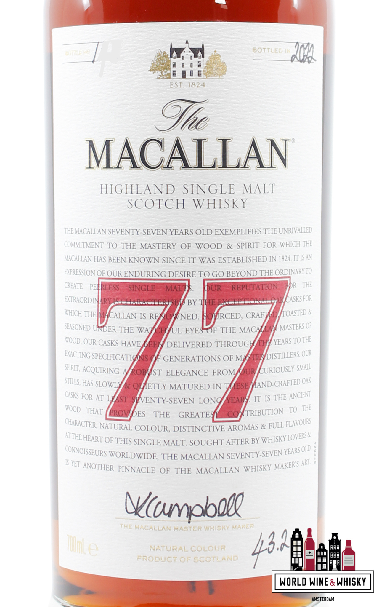 Macallan Macallan 77 Years Old 2022 - The Red Collection 43.2%