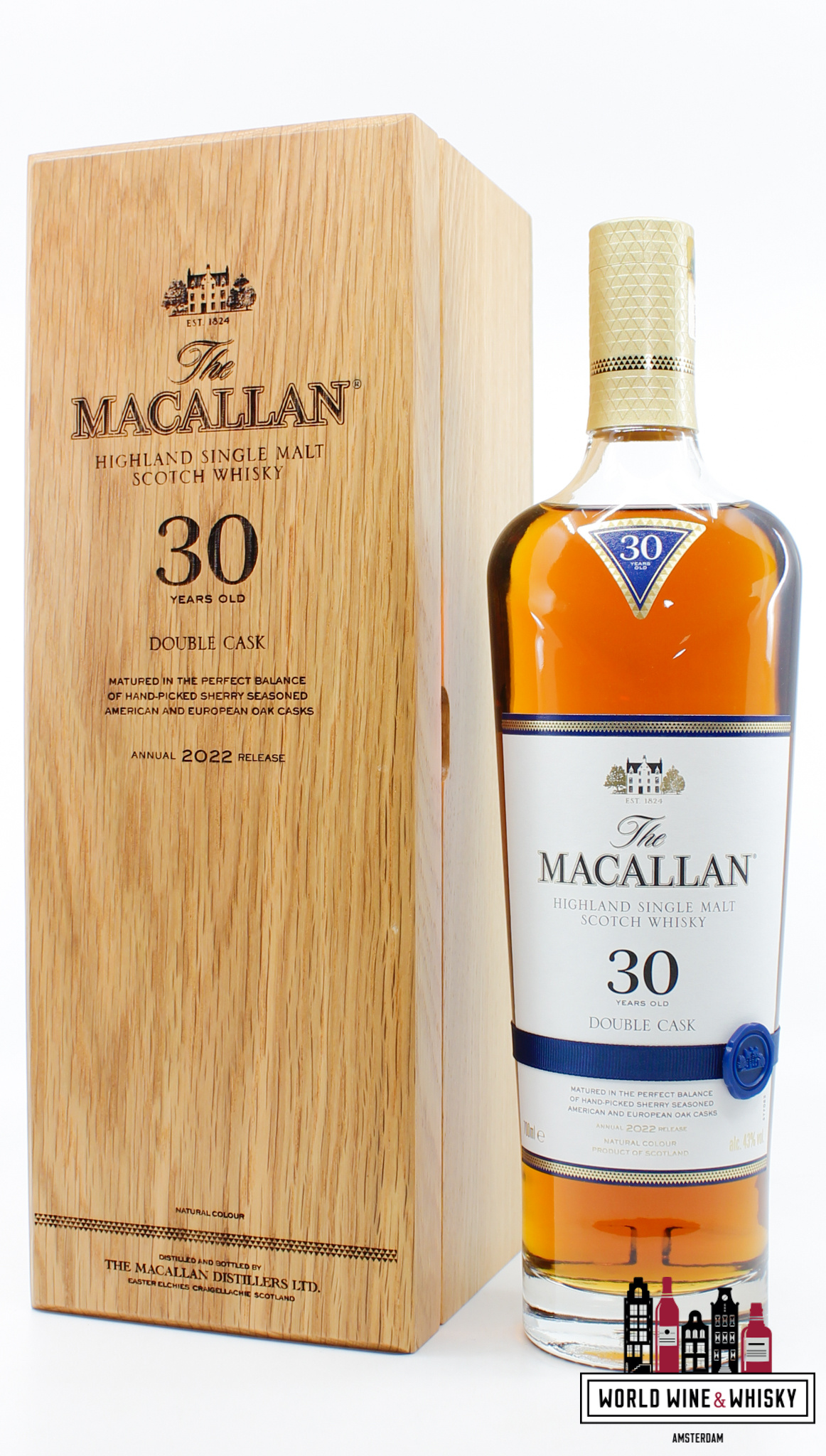 Macallan Macallan 30 Years Old - Double Cask - Annual 2022 Release 43% (in luxury wooden case)