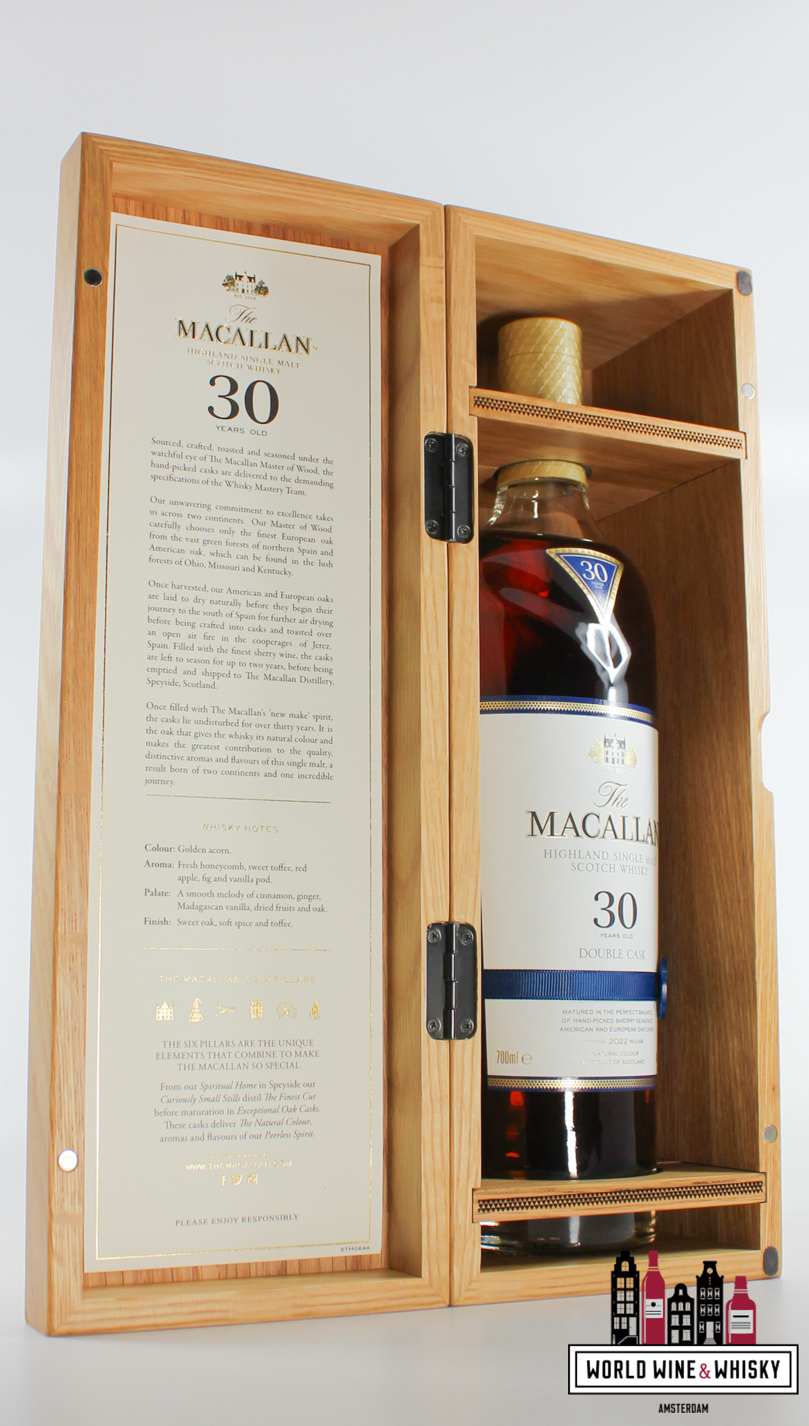 Macallan Macallan 30 Years Old - Double Cask - Annual 2022 Release 43% (in luxury wooden case)