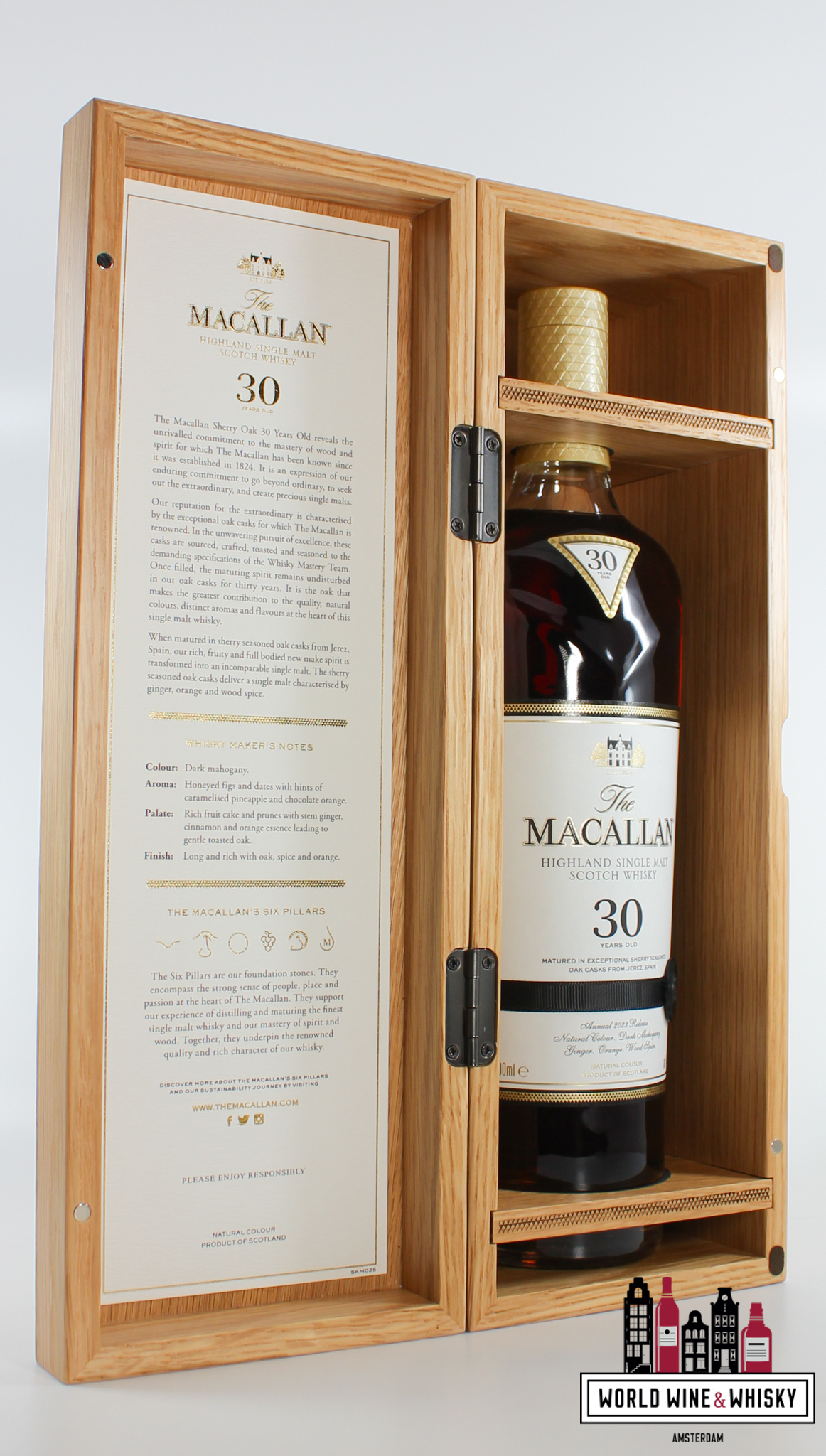 Macallan Macallan 30 Years Old - Sherry Casks - Annual 2023 Release 43% (in luxury wooden case)