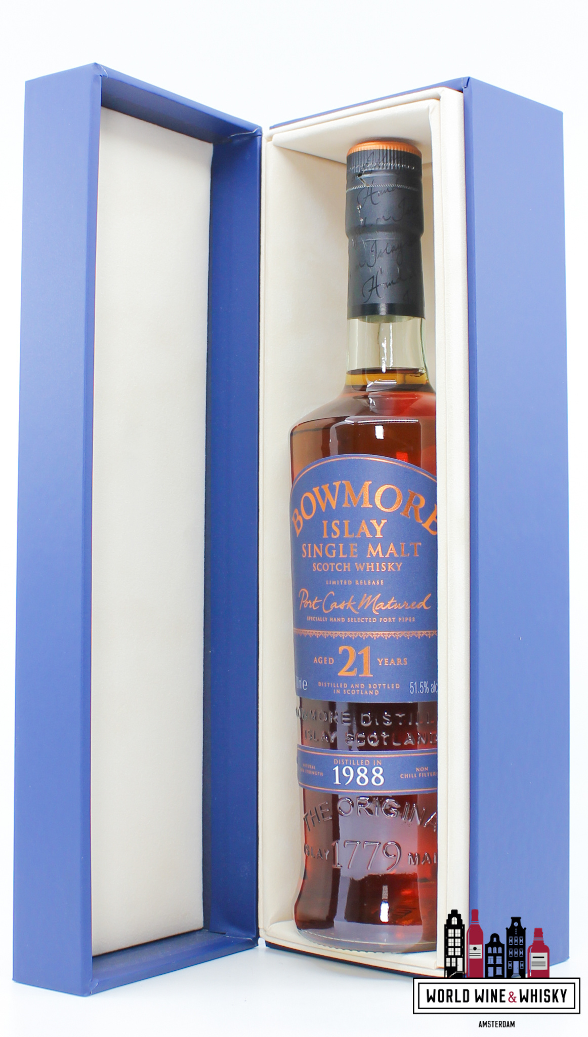 Bowmore Bowmore 21 Years Old 1988 2009 - Port Cask Matured - Limited Release 51.5% (1 of 7200)