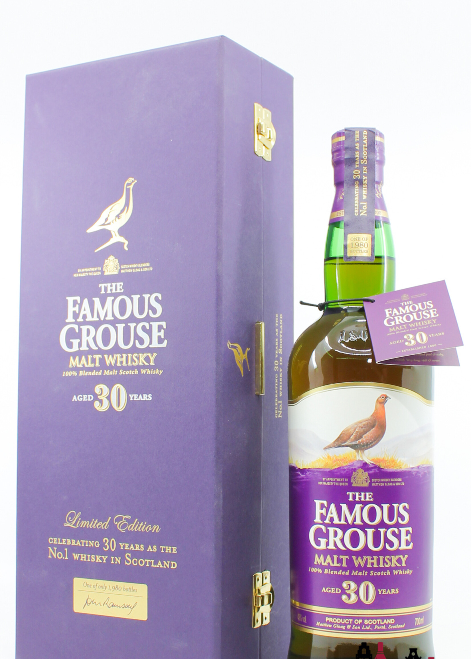 Famous Grouse Famous Grouse 30 Years Old - Malt Whisky - Limited Edition 43% (1 of 1980)