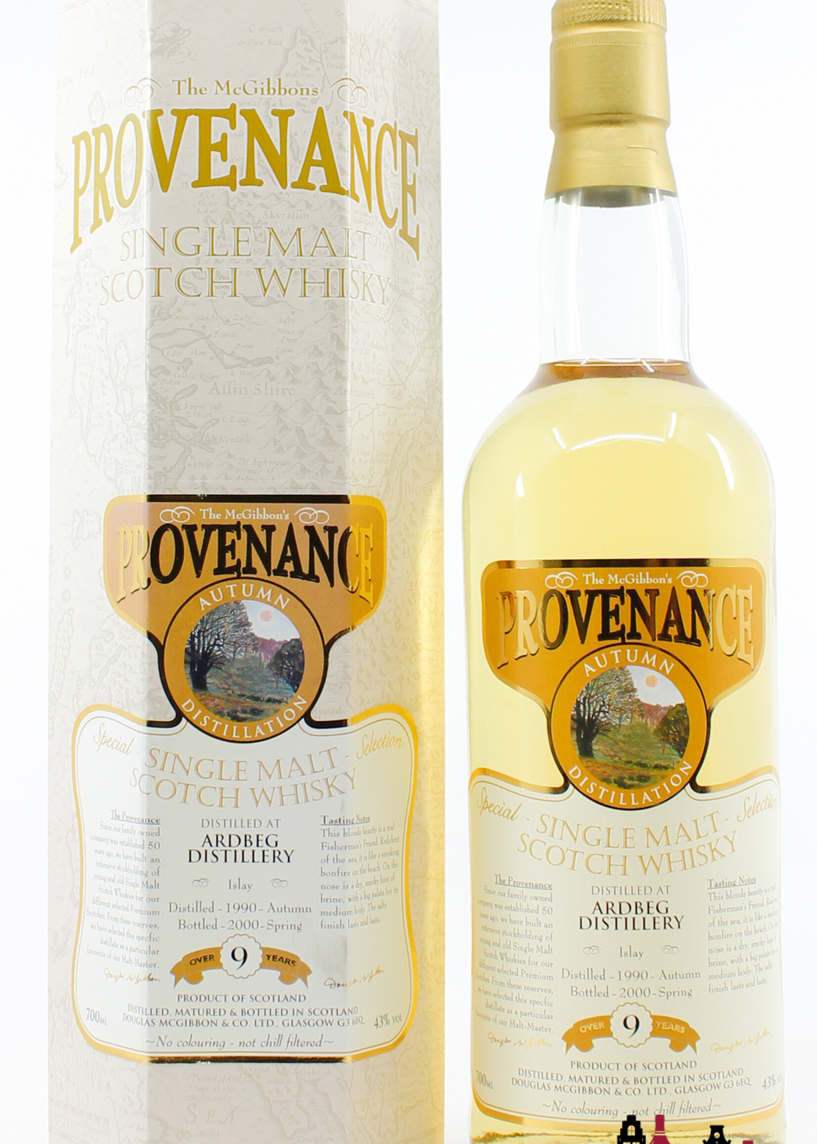 Ardbeg Ardbeg 9 Years Old 1990 2000 - Provenance - Autumn Distillation - Douglas McGibbon 43%