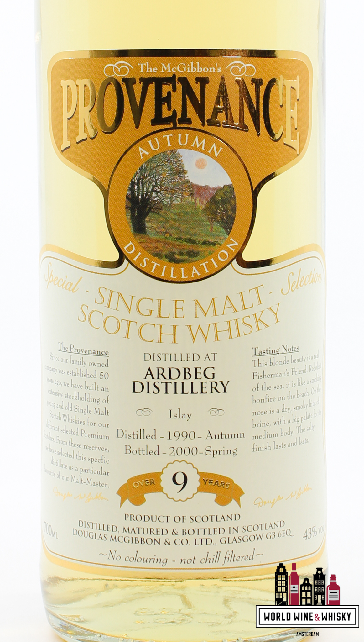 Ardbeg Ardbeg 9 Years Old 1990 2000 - Provenance - Autumn Distillation - Douglas McGibbon 43%