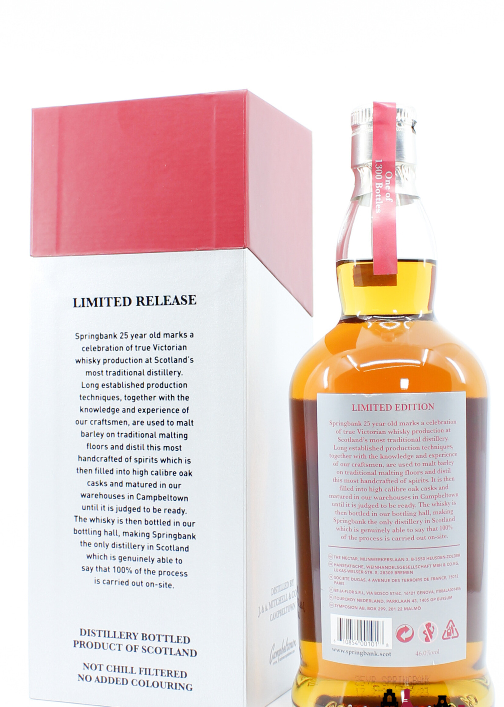 Springbank Springbank 25 Years Old 2022 - Limited Edition - Red/Silver Edition 46% (1 of 1300)