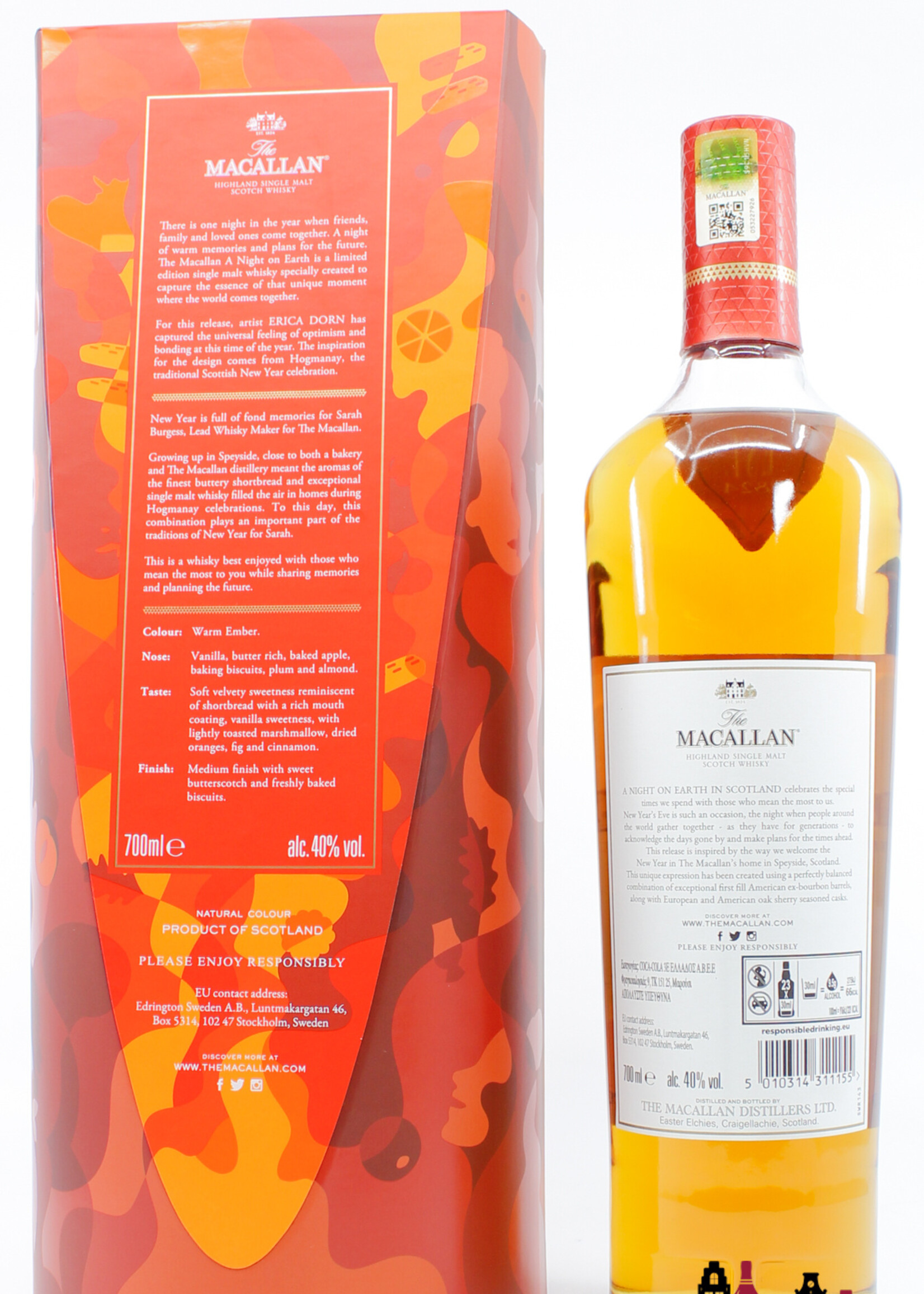 The Macallan Macallan 2021 - A Night on Earth in Scotland - Erica Dorn 40% (original 6-bottles OCC)