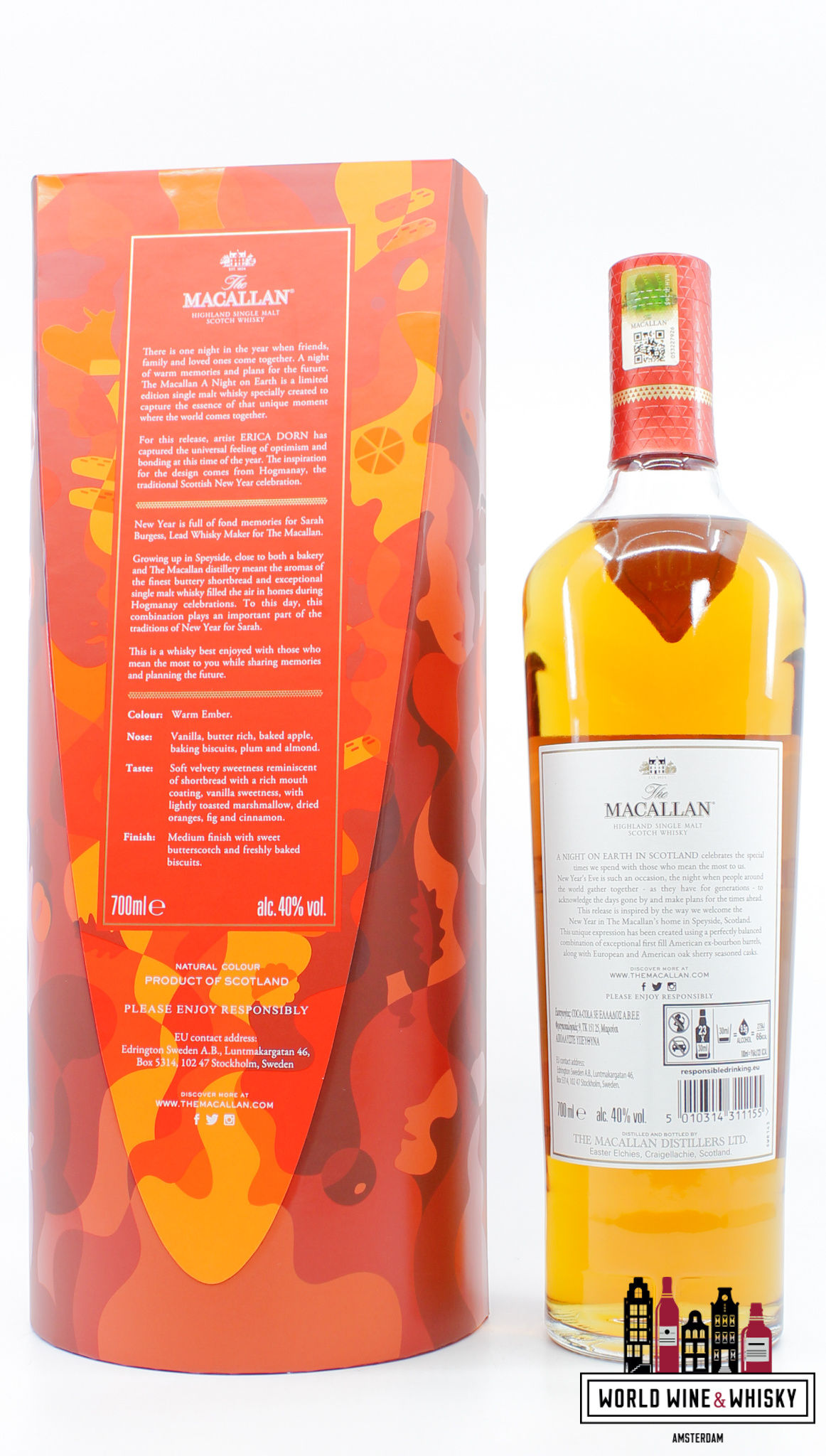 Macallan 2021 - A Night on Earth in Scotland - Erica Dorn 40% (original  6-bottles OCC)