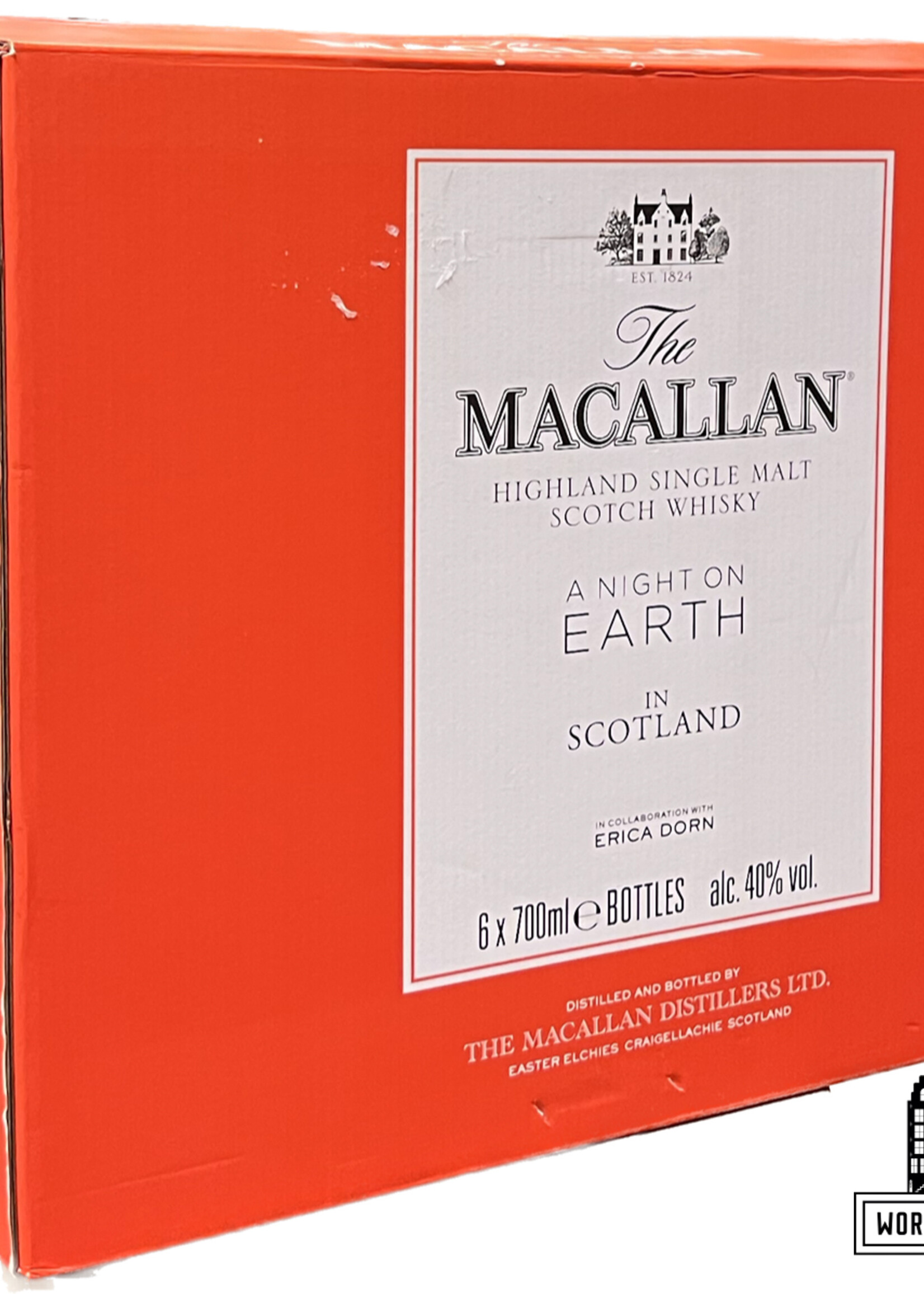 The Macallan Macallan 2021 - A Night on Earth in Scotland - Erica Dorn 40% (original 6-bottles OCC)