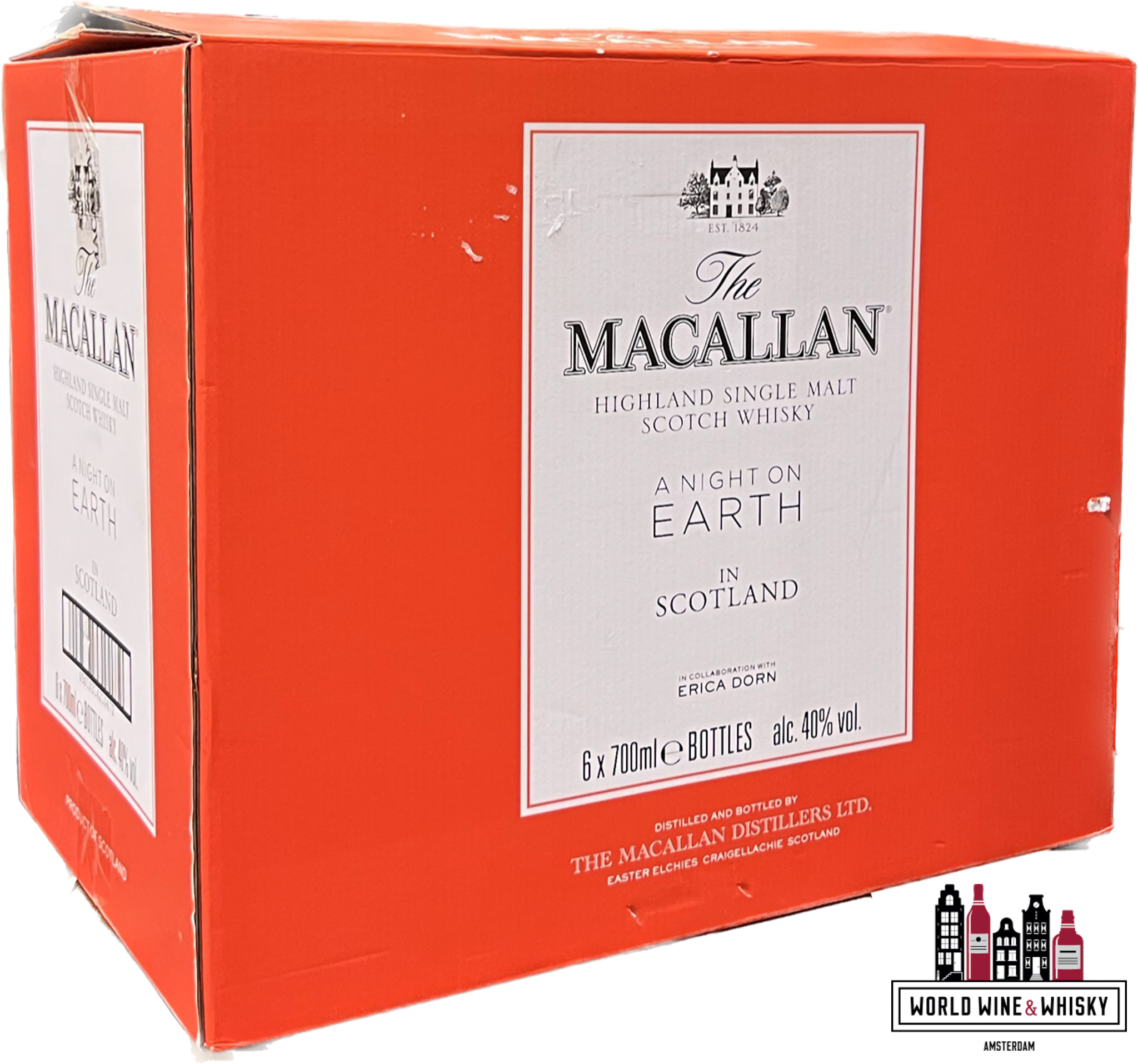 The Macallan Macallan 2021 - A Night on Earth in Scotland - Erica Dorn 40% (original 6-bottles OCC)