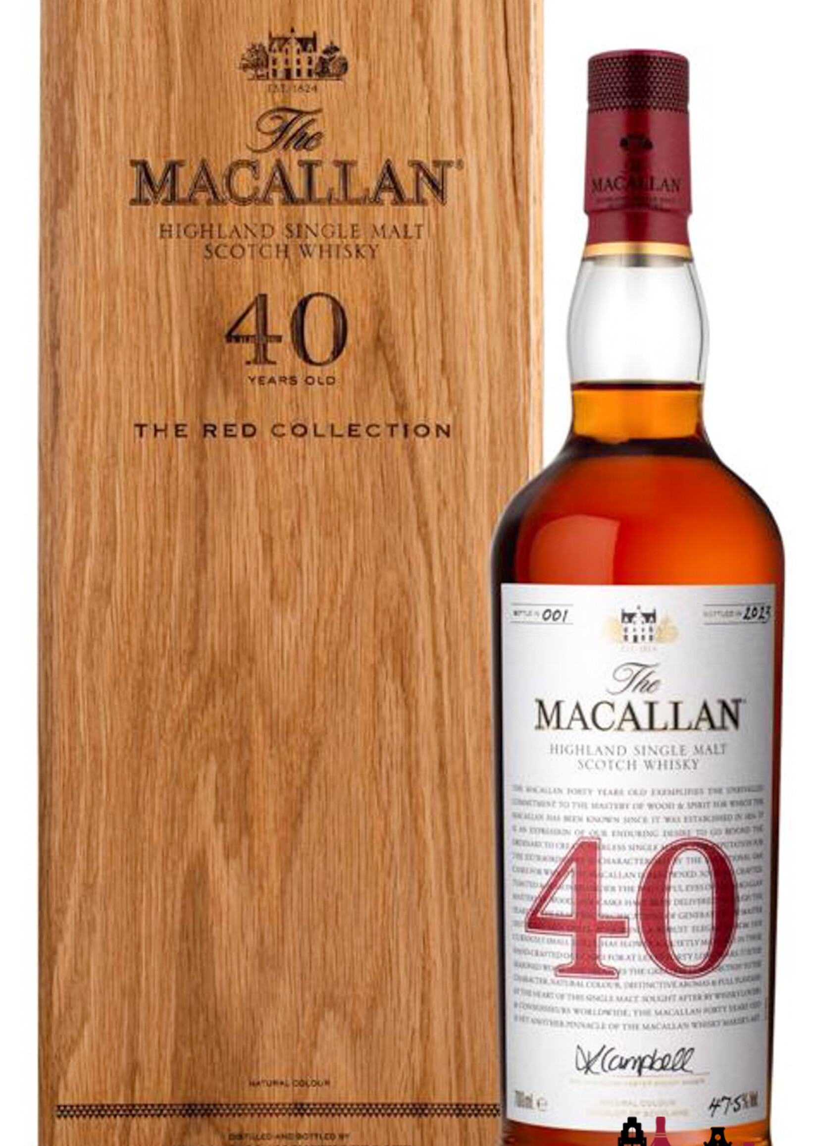The Macallan The Macallan 40 Years Old 2023 - The Red Collection 47.5%