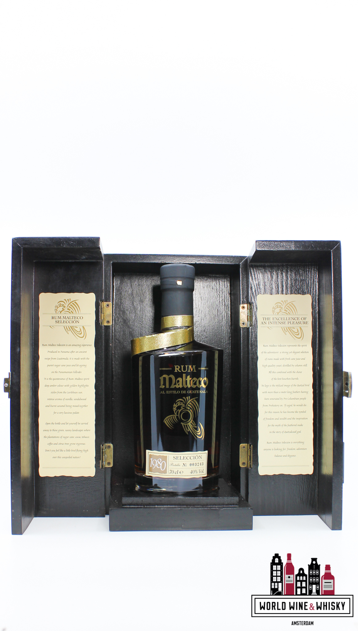 Malteco Malteco Rum Selección 1980 - Al Estilo de Guatemala 40% (in luxury case)