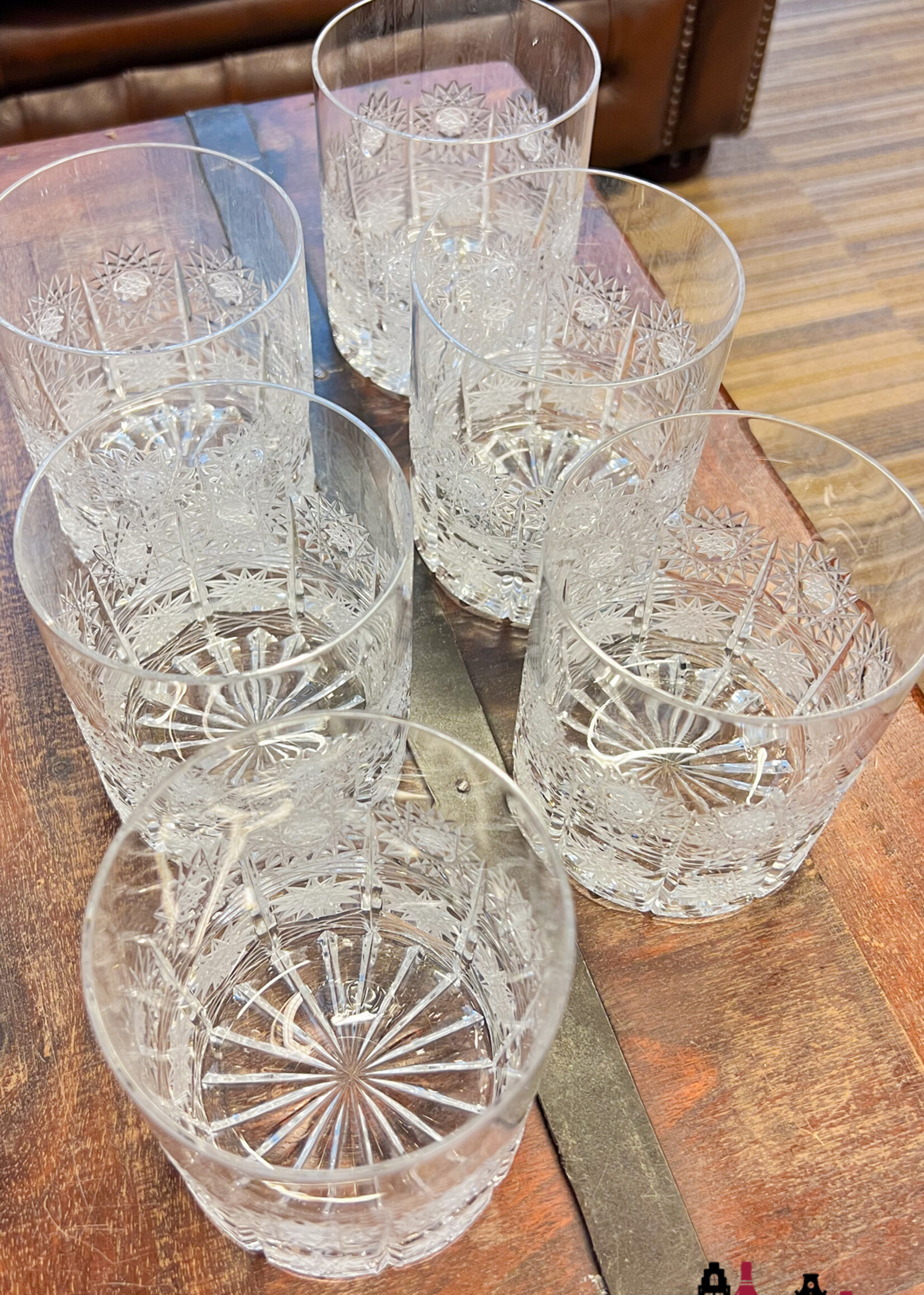 Whisky glass Luxury Crystal whisky and whiskey glasses - set of 6 glasses (Handmade and hand cut)