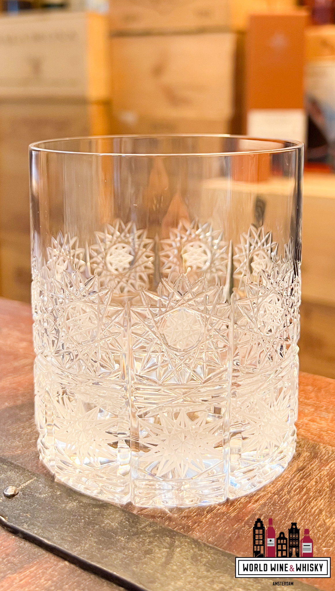 Whisky glass Luxury Crystal whisky and whiskey glasses - set of 6 glasses (Handmade and hand cut)