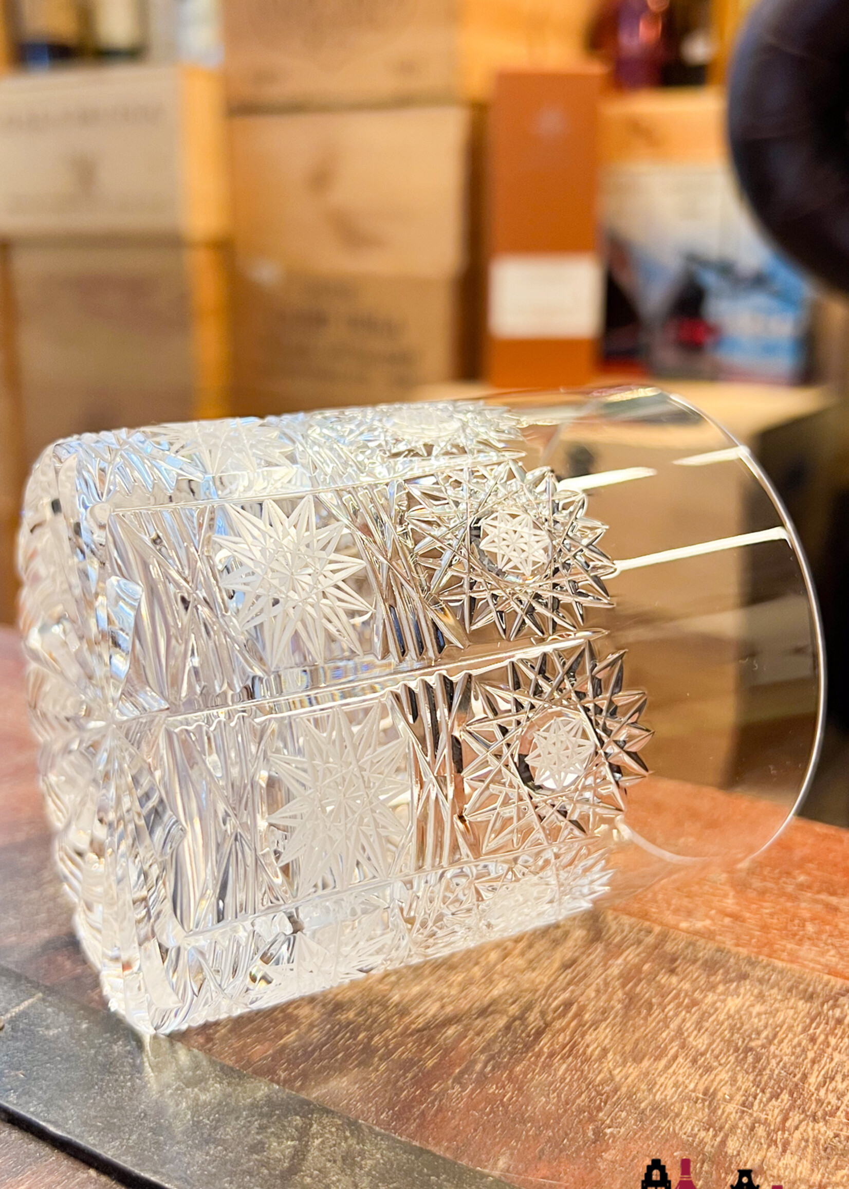 Whisky glass Luxury Crystal whisky and whiskey glasses - set of 6 glasses (Handmade and hand cut)