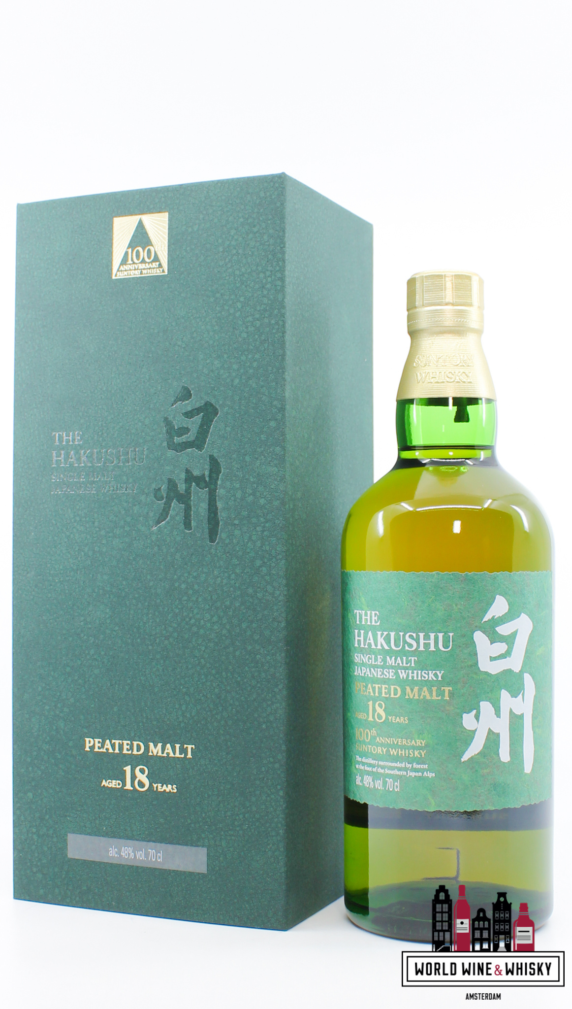 Hakushu 18 Years Old 2023 - 100th Anniversary Suntory Whisky 48 