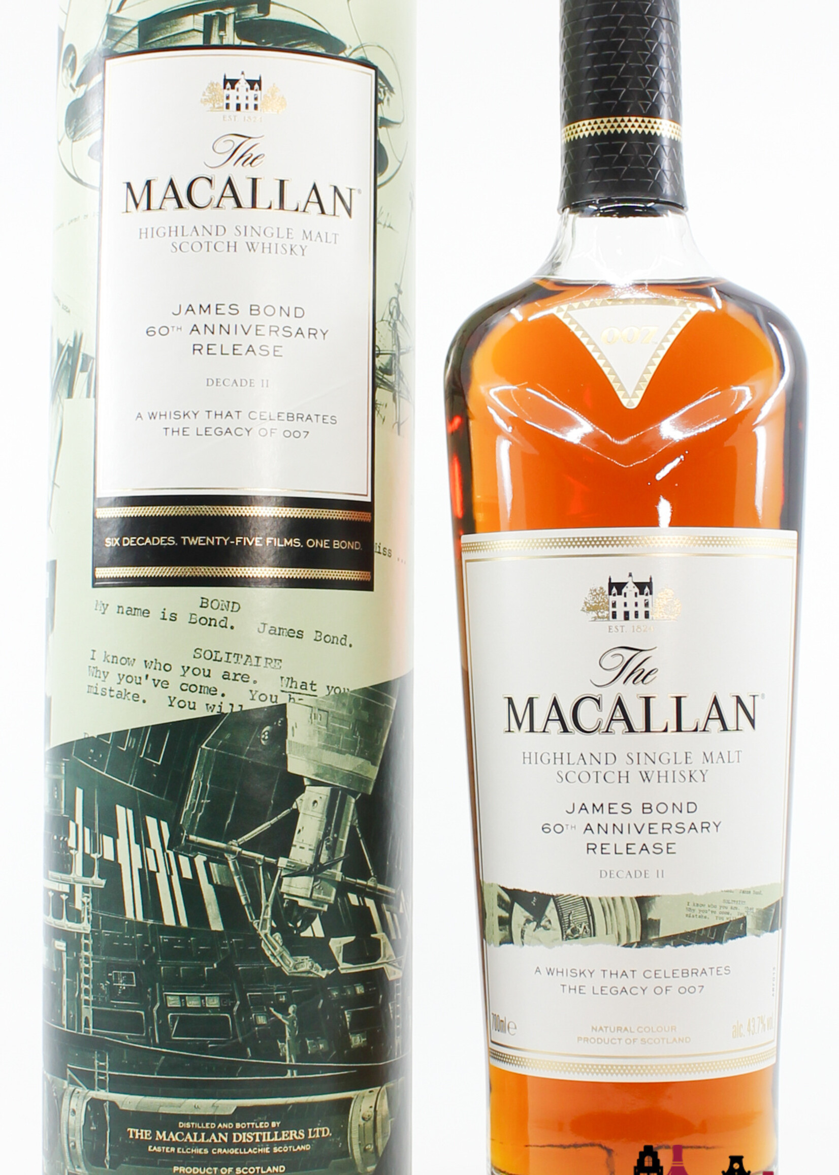 The Macallan Macallan 2022 - James Bond 60th Anniversary Release - Decade II (2) 43.7%