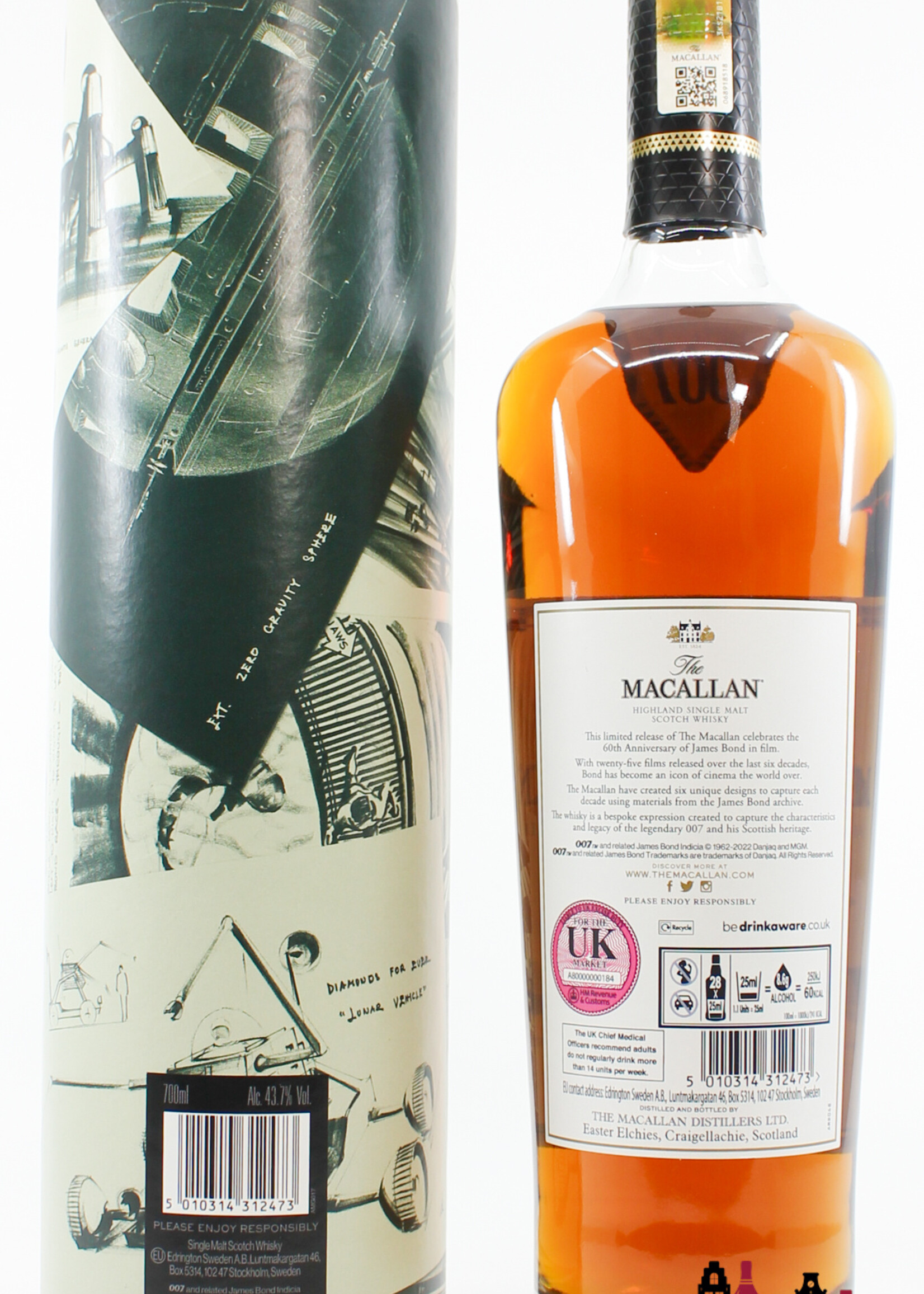 The Macallan Macallan 2022 - James Bond 60th Anniversary Release - Decade II (2) 43.7%